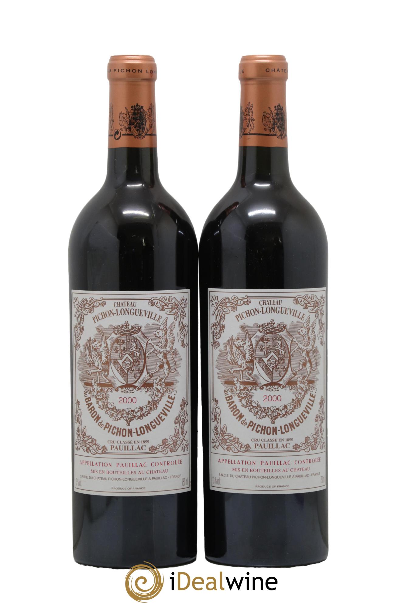 Pichon Longueville Baron 2ème Grand Cru Classé 2000 - Lot of 2 bottles - 0