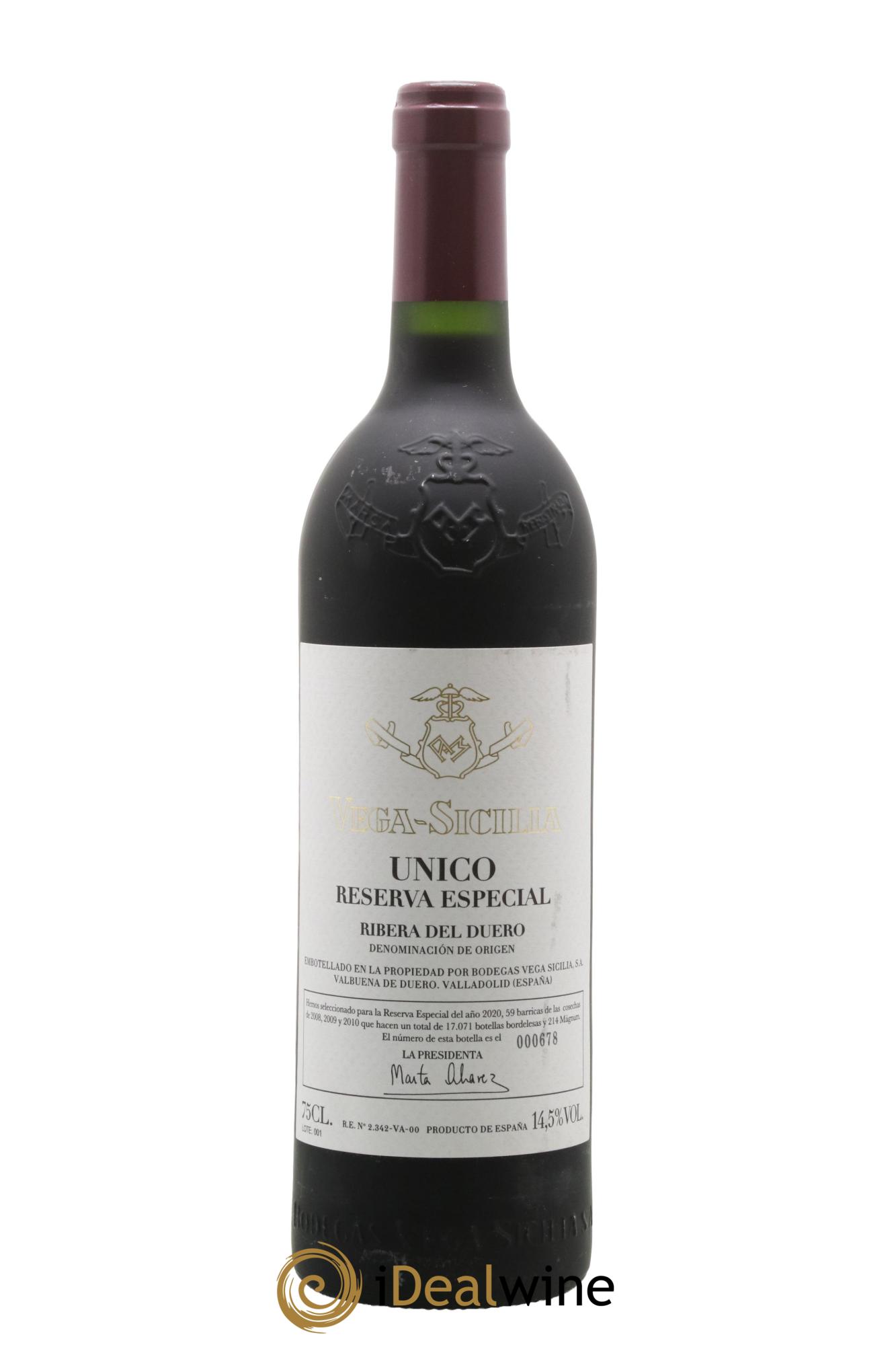 Ribera Del Duero Vega Sicilia Unico Reserva Especial Famille Alvarez - Lot de 1 bouteille - 0