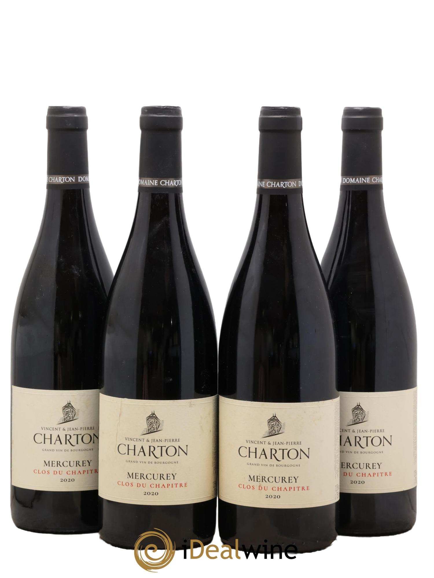 Mercurey Clos du Chapitre Chartron 2020 - Posten von 4 Flaschen - 0
