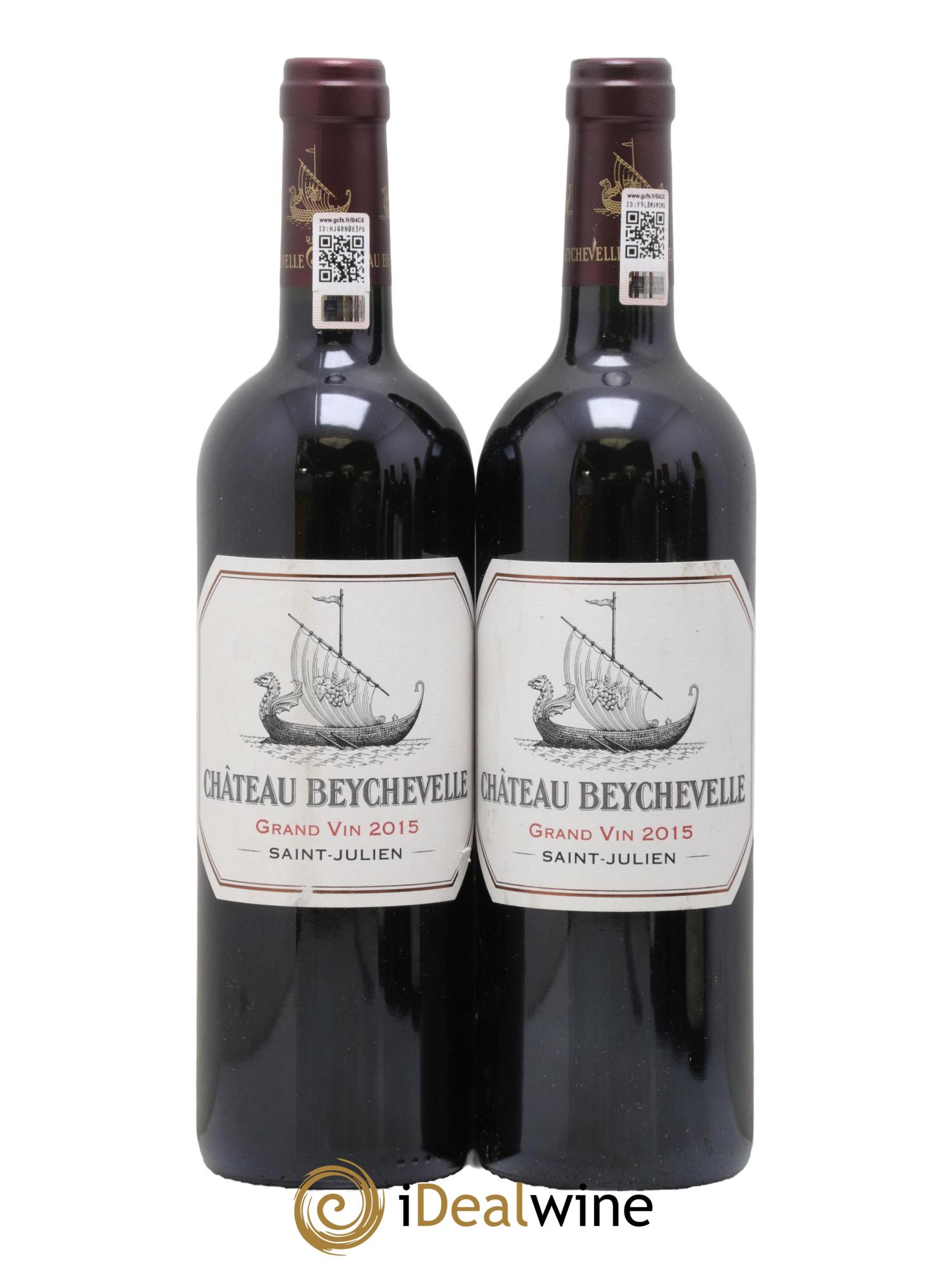 Château Beychevelle 4ème Grand Cru Classé 2015 - Lotto di 2 bottiglie - 0