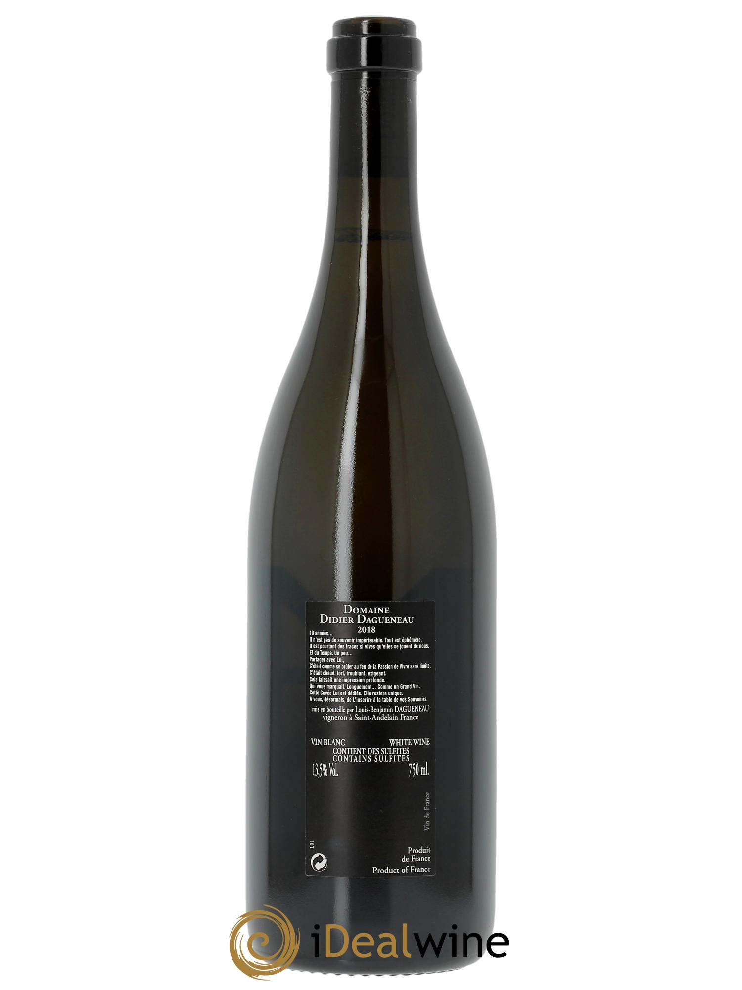 Vin de France Memento Mori Dagueneau  2018 - Lot de 1 bouteille - 2