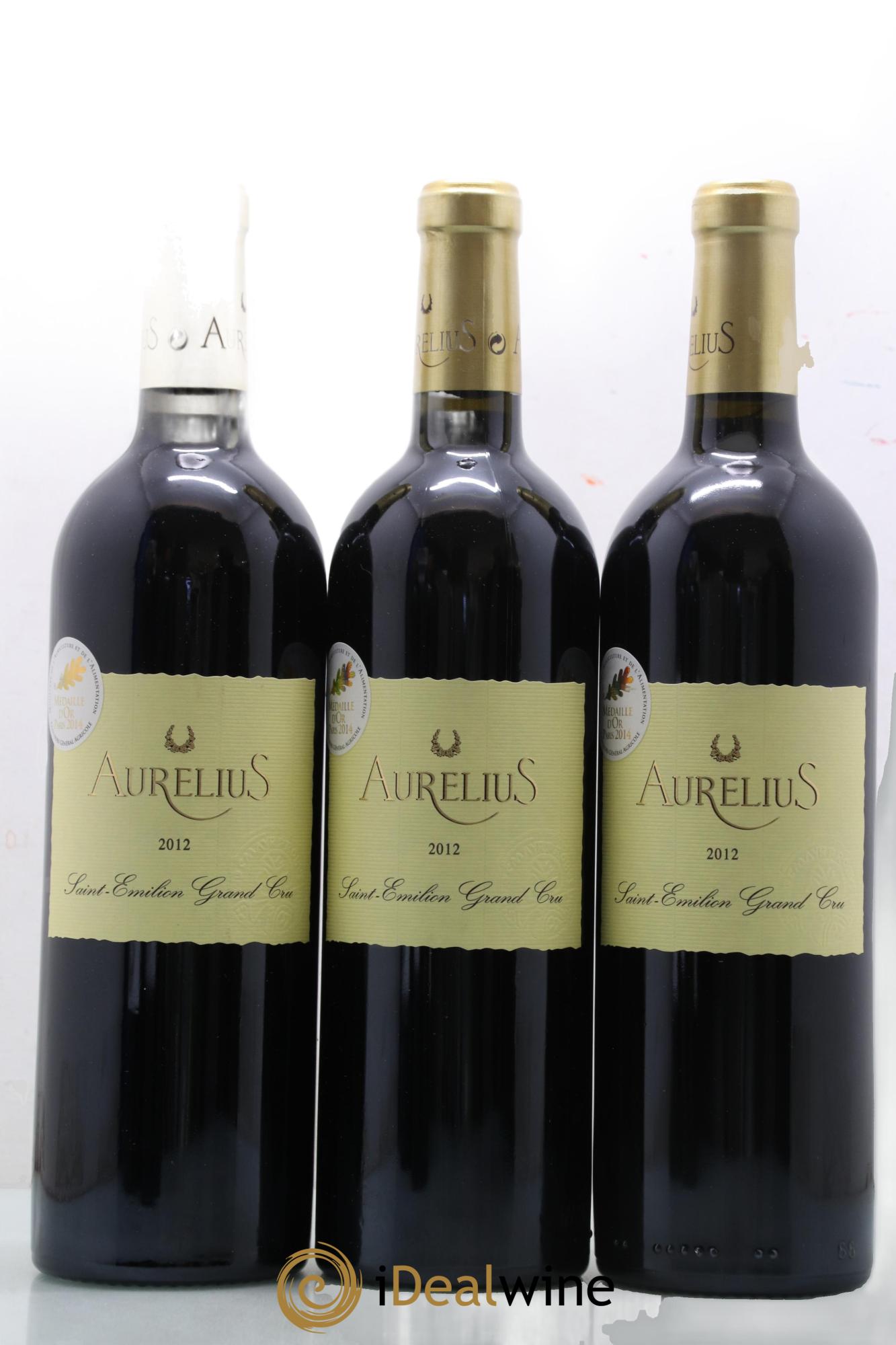 Saint-Émilion Grand Cru Aurelius 2012 - Lot de 3 bouteilles - 0