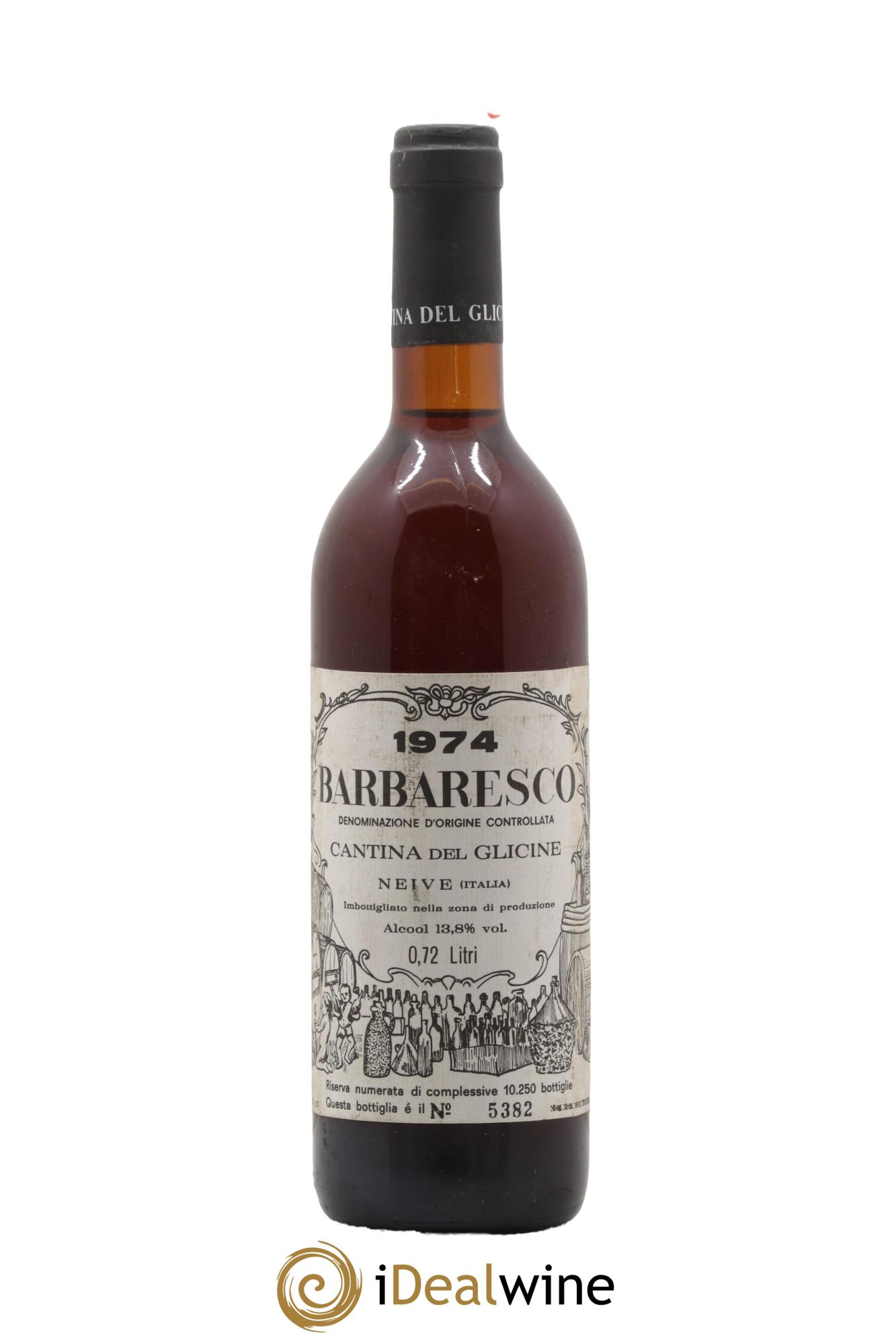 Barbaresco DOCG Cantina del Glicine 1974 - Lotto di 1 bottiglia - 0