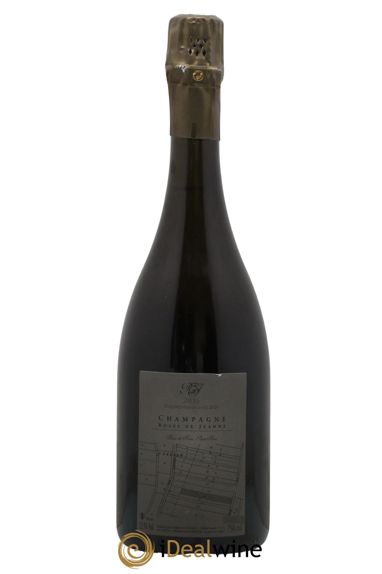 Roses de Jeanne Presle Blanc de Noirs Cédric Bouchard 2016 - Lot de 1 bouteille - 1