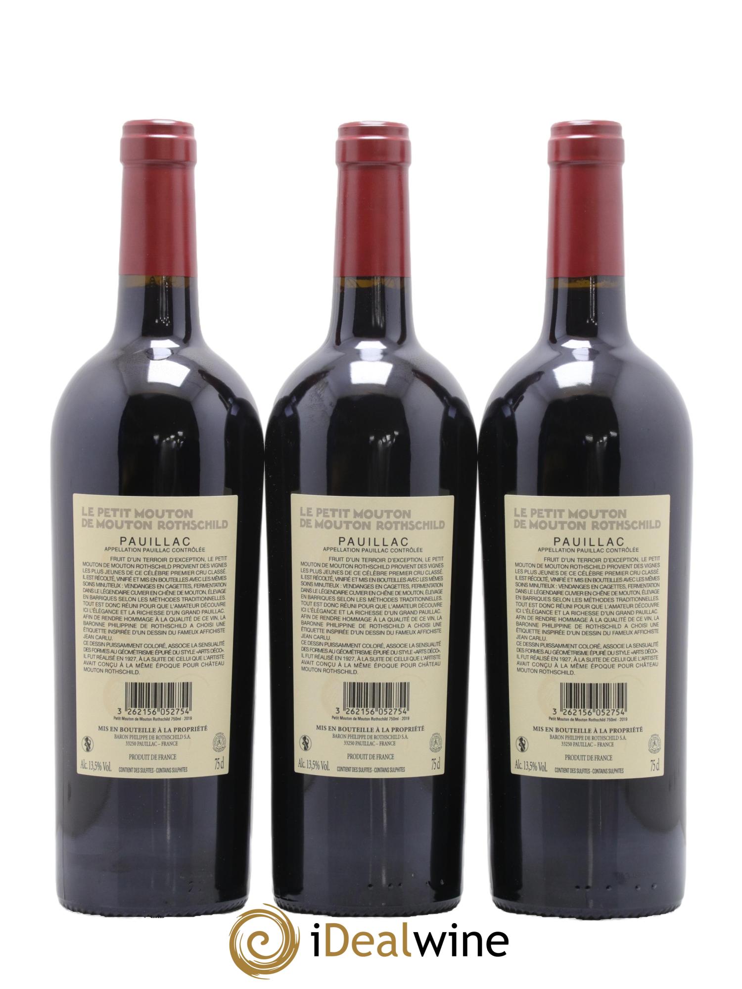 Petit Mouton Second Vin 2019 - Lot de 6 bouteilles - 4
