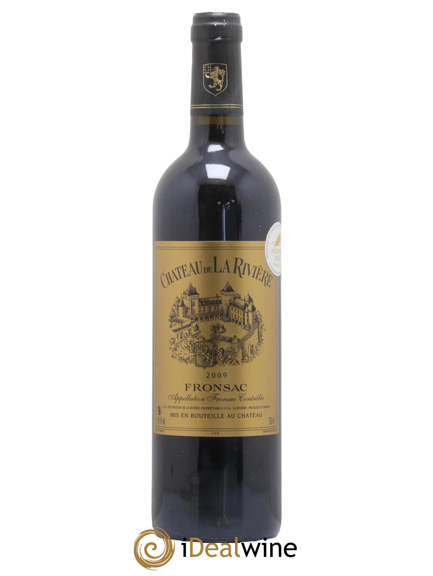 Château de La Rivière 2009 - Lot de 1 bouteille - 0