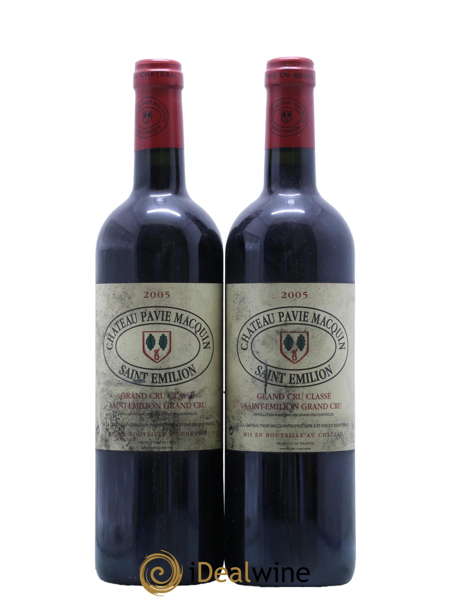 Château Pavie Macquin 1er Grand Cru Classé B 2005 - Lot de 2 bouteilles - 0