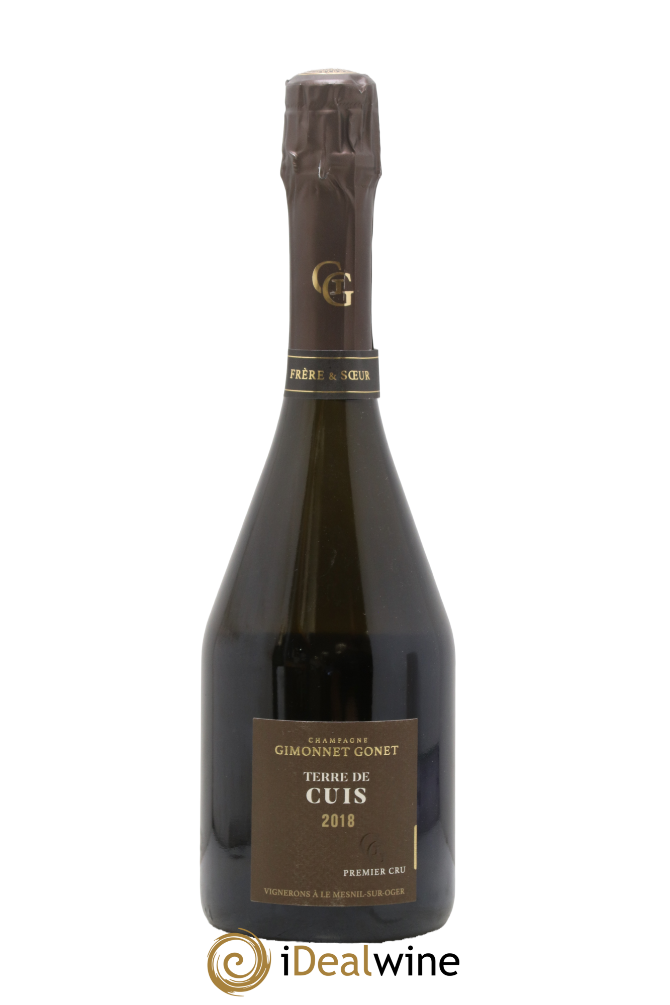 Champagne Extra-Brut Premier Cru Blanc de Blancs Terre de Cuis Gimonnet-Gonet 2018 - Lot de 1 bouteille - 0