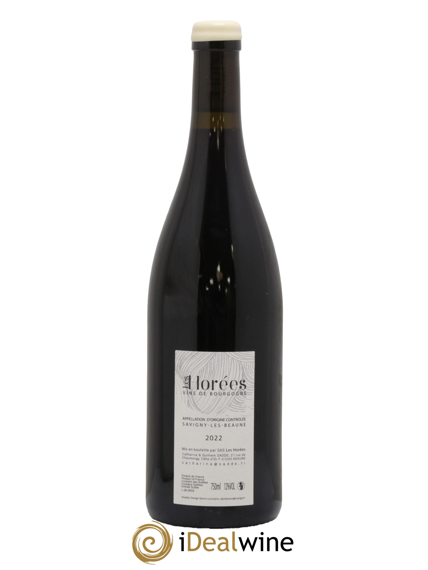 Savigny-lès-Beaune Les Plaisirs et les jours Les Horées 2022 - Lot de 1 bouteille - 1