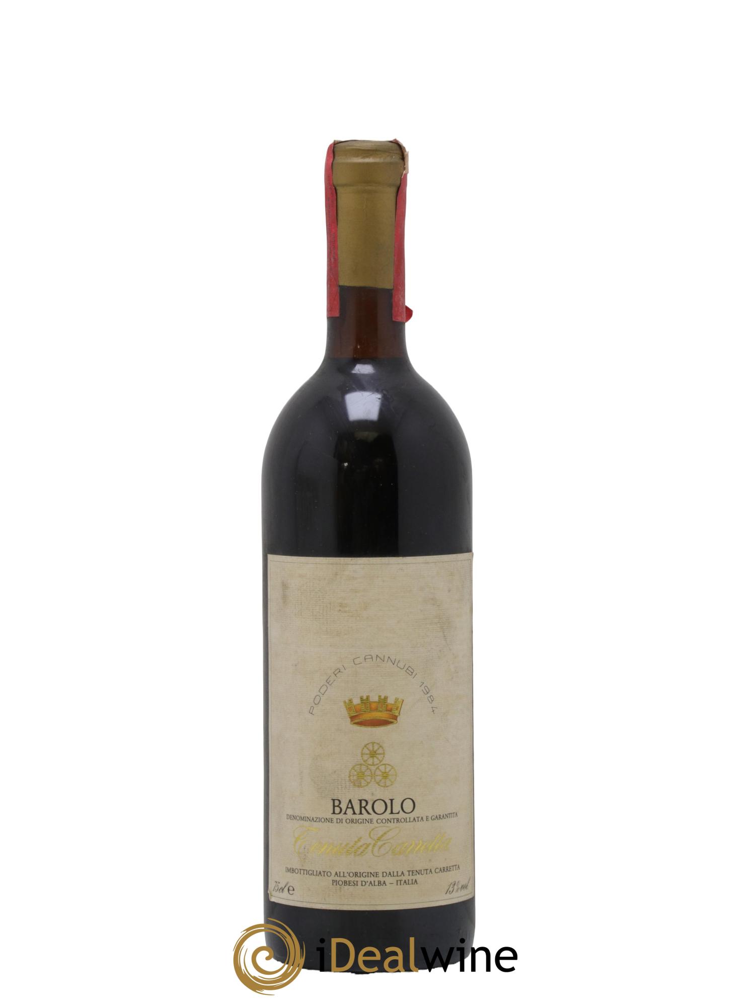 Barolo Cannubi Tenuta Carretta 1984 - Lot de 1 bouteille - 0