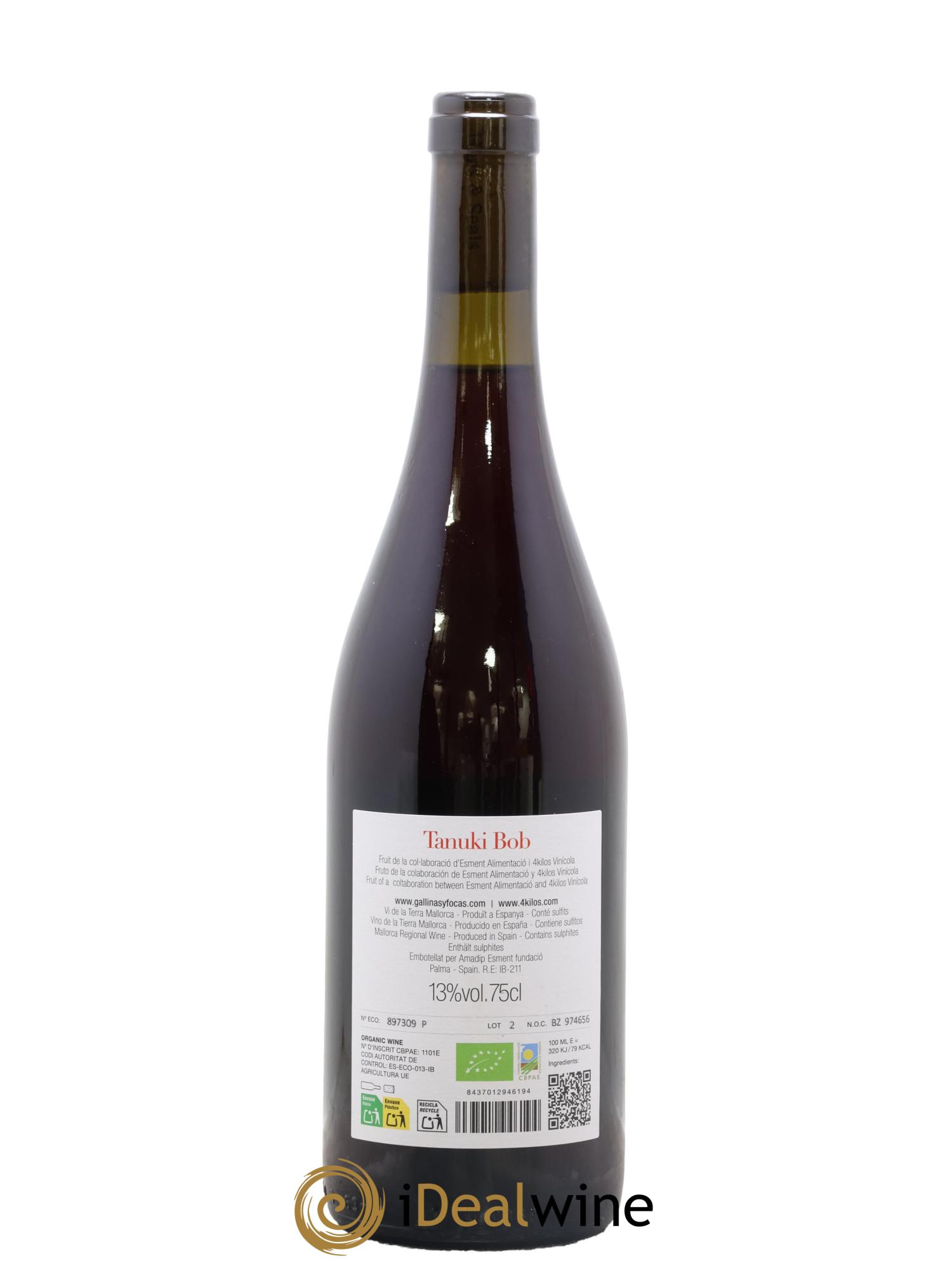 Espagne Vi de la Mallorca Tannuki Bob 2022 - Posten von 1 Flasche - 1