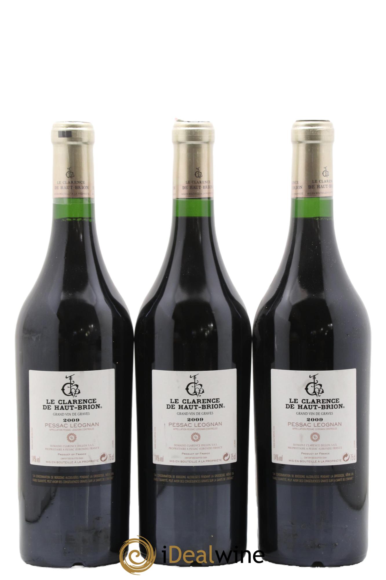 Clarence (Bahans) de Haut-Brion Second Vin 2009 - Lotto di 3 bottiglie - 1
