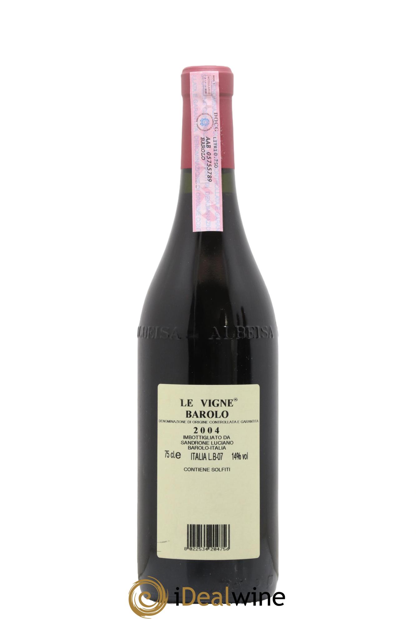 Barolo DOCG Le Vigne Luciano Sandrone 2004 - Lotto di 1 bottiglia - 1