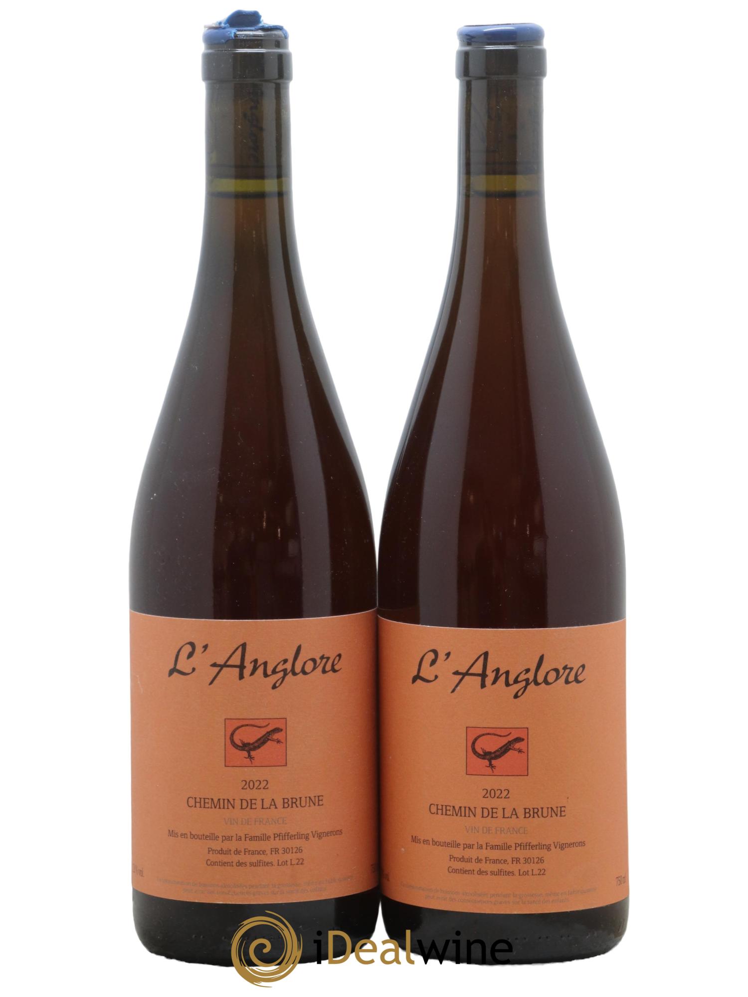 Vin de France Chemin de la brune L'Anglore 2022 - Lotto di 2 bottiglie - 0