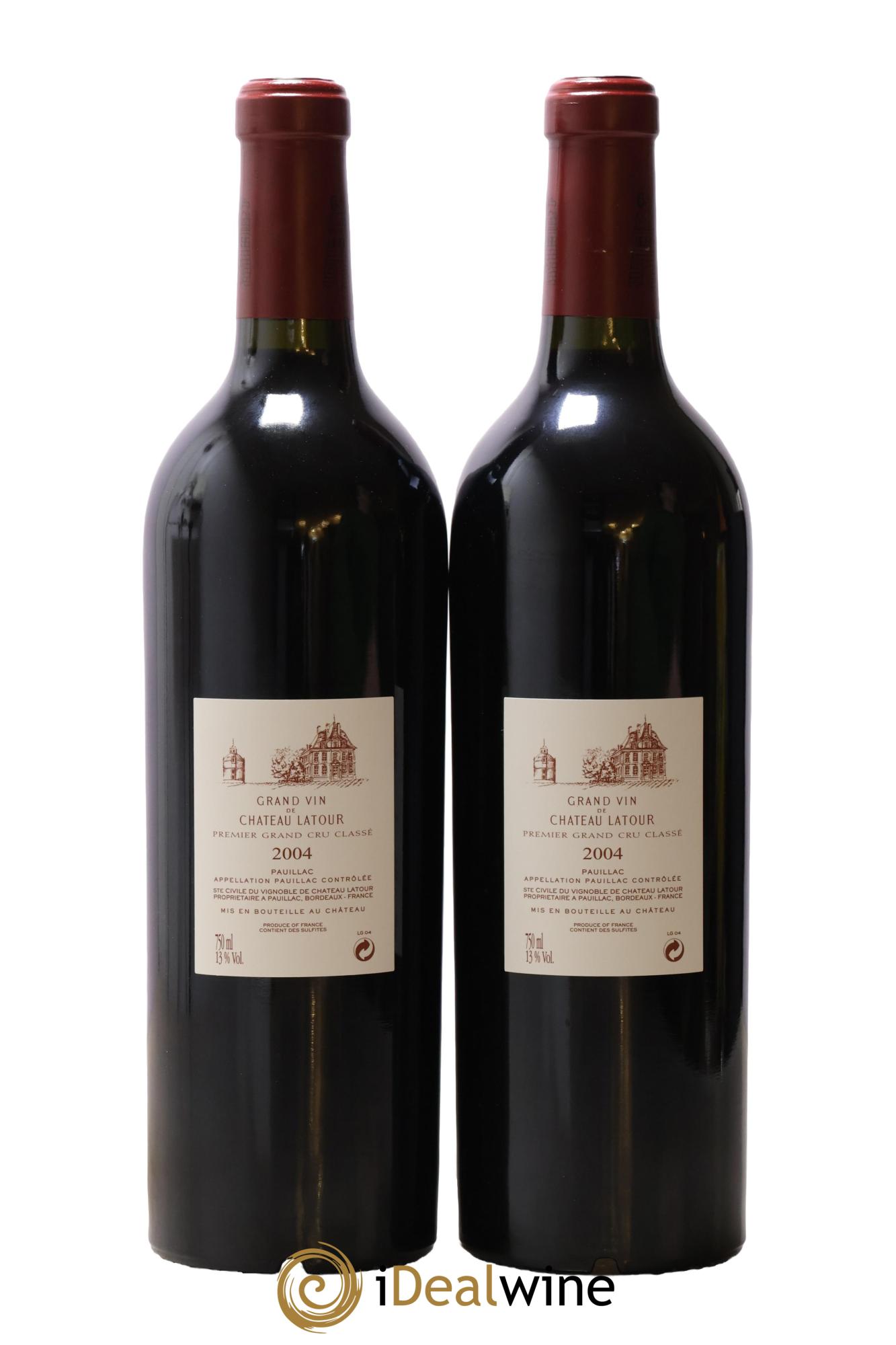 Château Latour 1er Grand Cru Classé 2004 - Lot of 2 bottles - 1