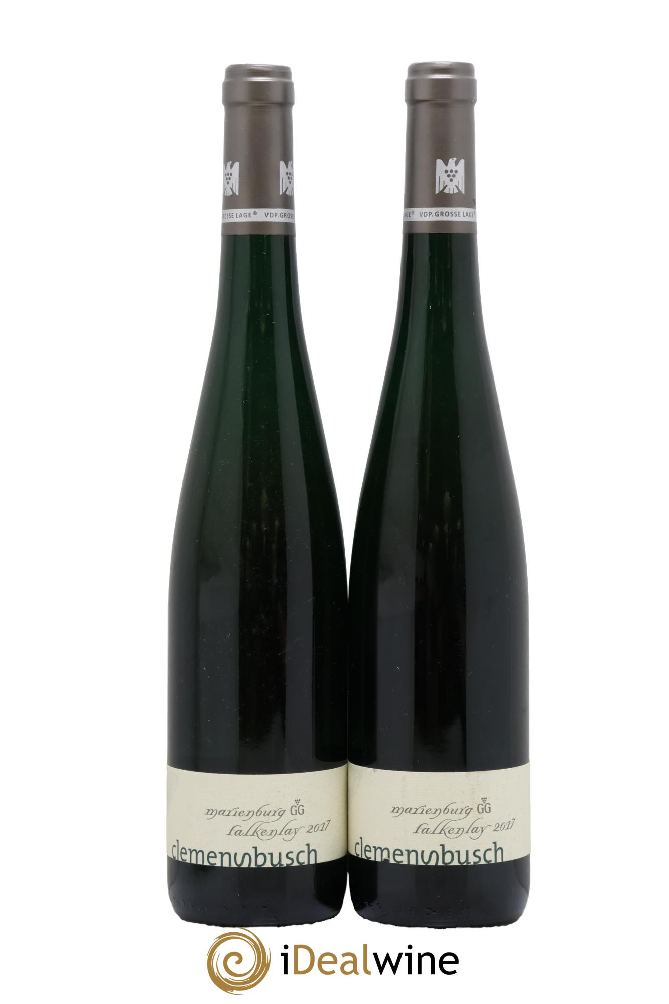 Allemagne Mosel-Saar Riesling Marienburg Falkenlay Clemens Bush 2017 - Lot of 2 bottles - 0
