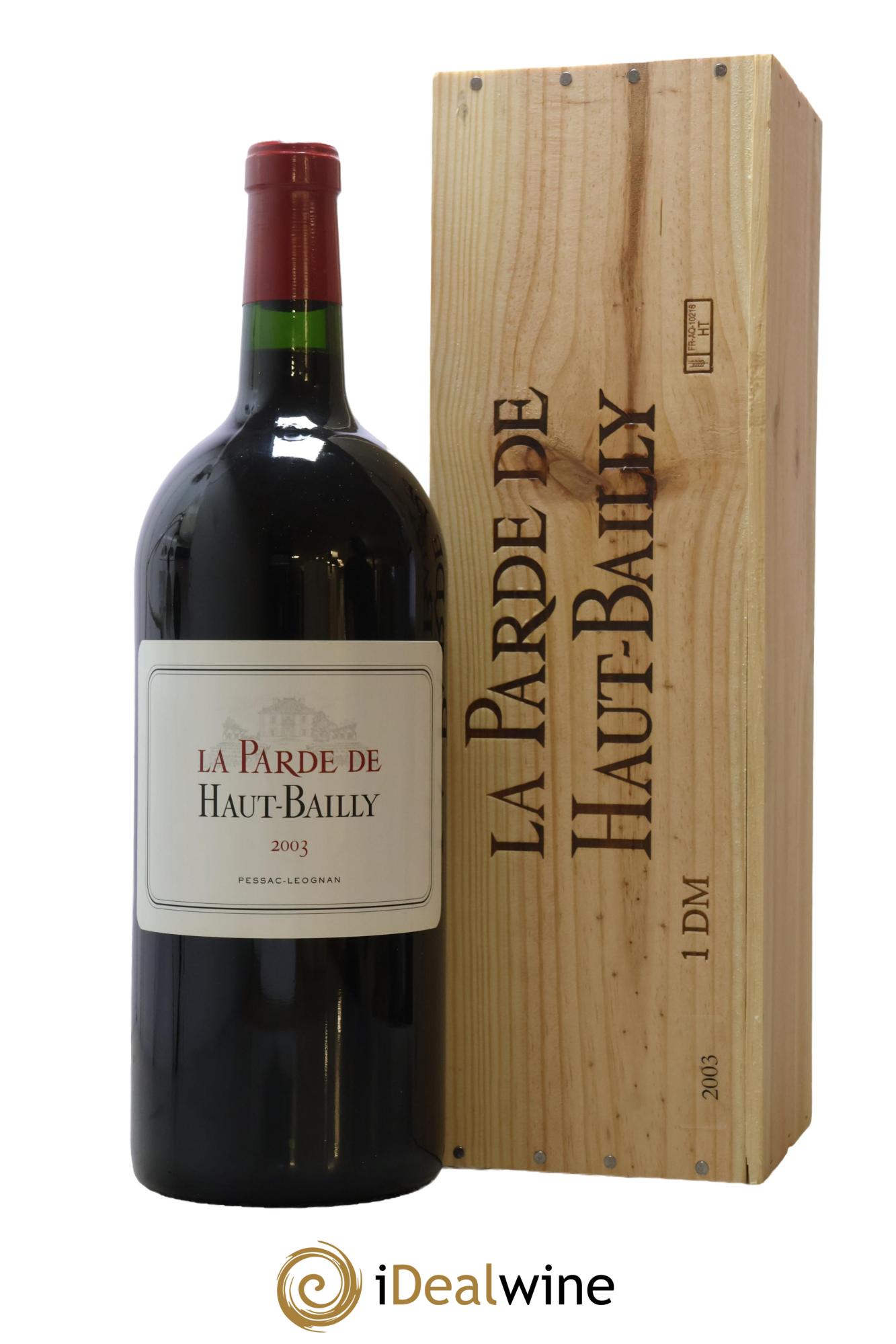 Haut Bailly II (Anciennement La Parde de Haut-Bailly) Second Vin 2003 - Lot de 1 double magnum - 1