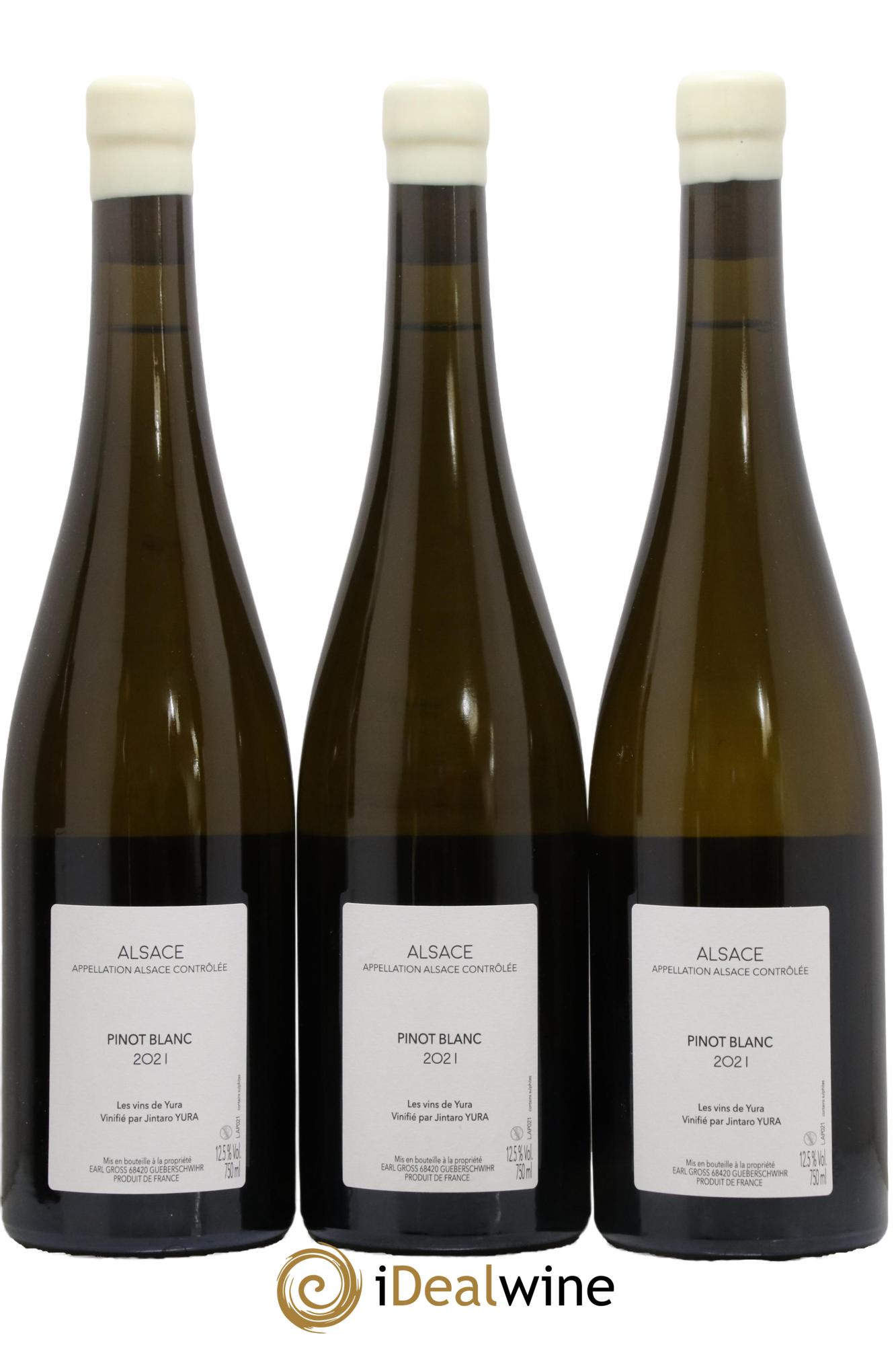 Alsace L'abeille et le papillon Jintaro Yura 2021 - Lot of 3 bottles - 1