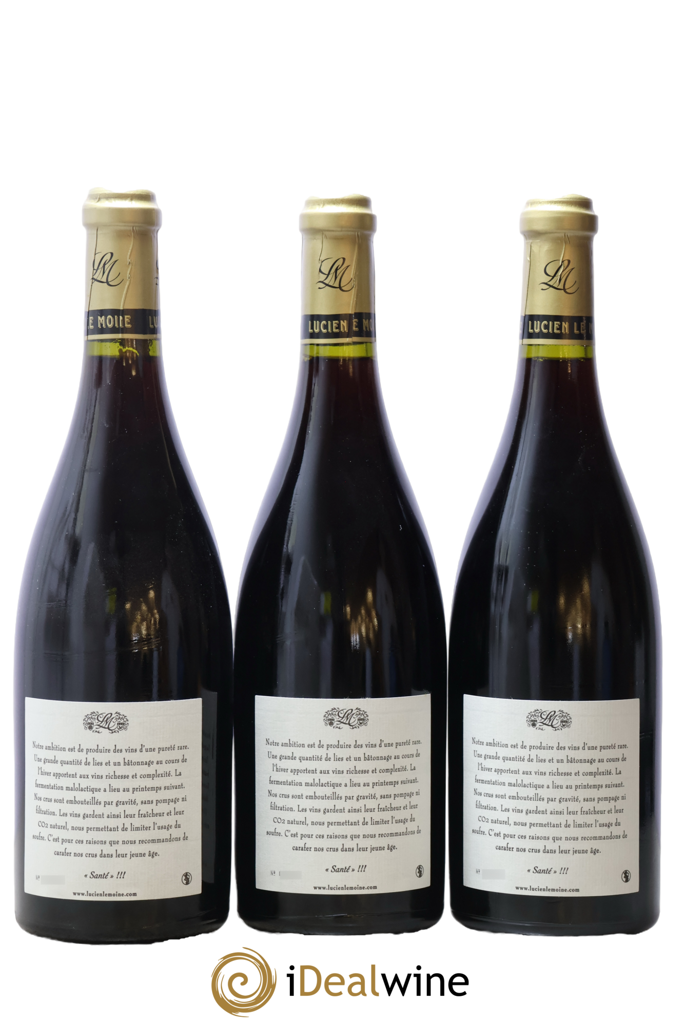 Bonnes-Mares Grand Cru Lucien Le Moine 2008 - Lot de 3 bouteilles - 1