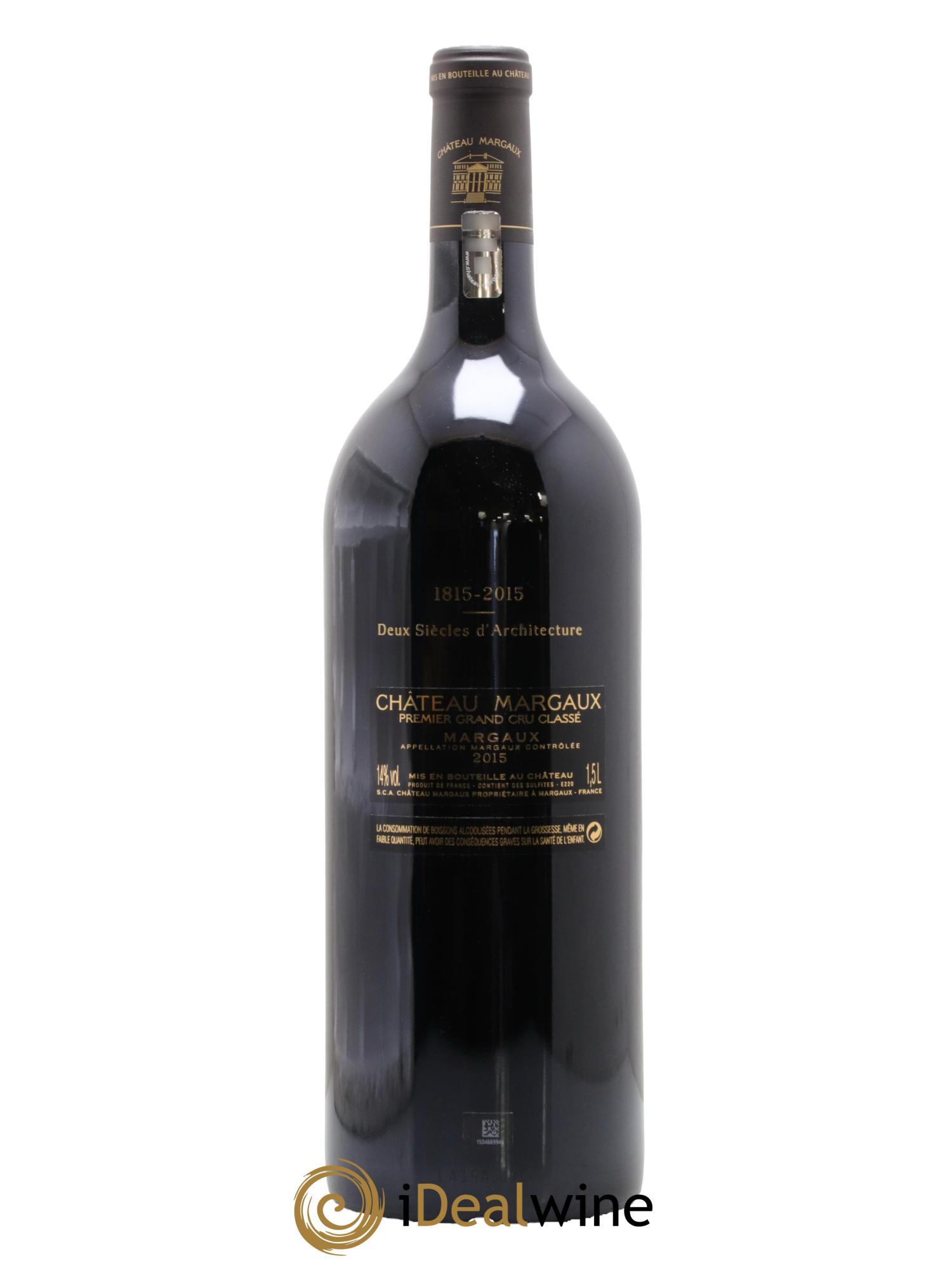 Château Margaux 1er Grand Cru Classé 2015 - Lotto di 1 magnum - 2