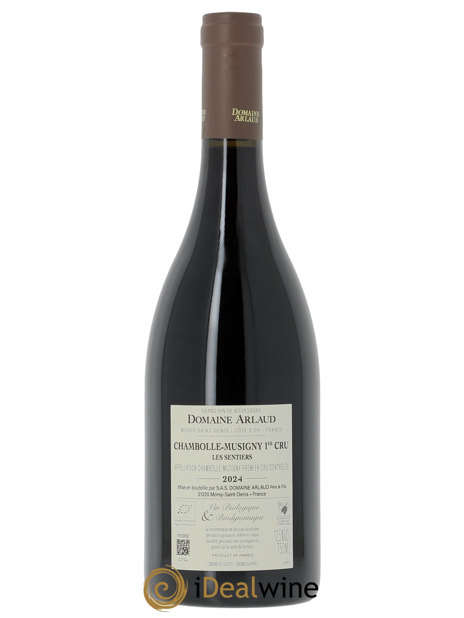 Chambolle-Musigny 1er Cru Les Sentiers Arlaud 2024 - Lot de 1 bouteille - 1