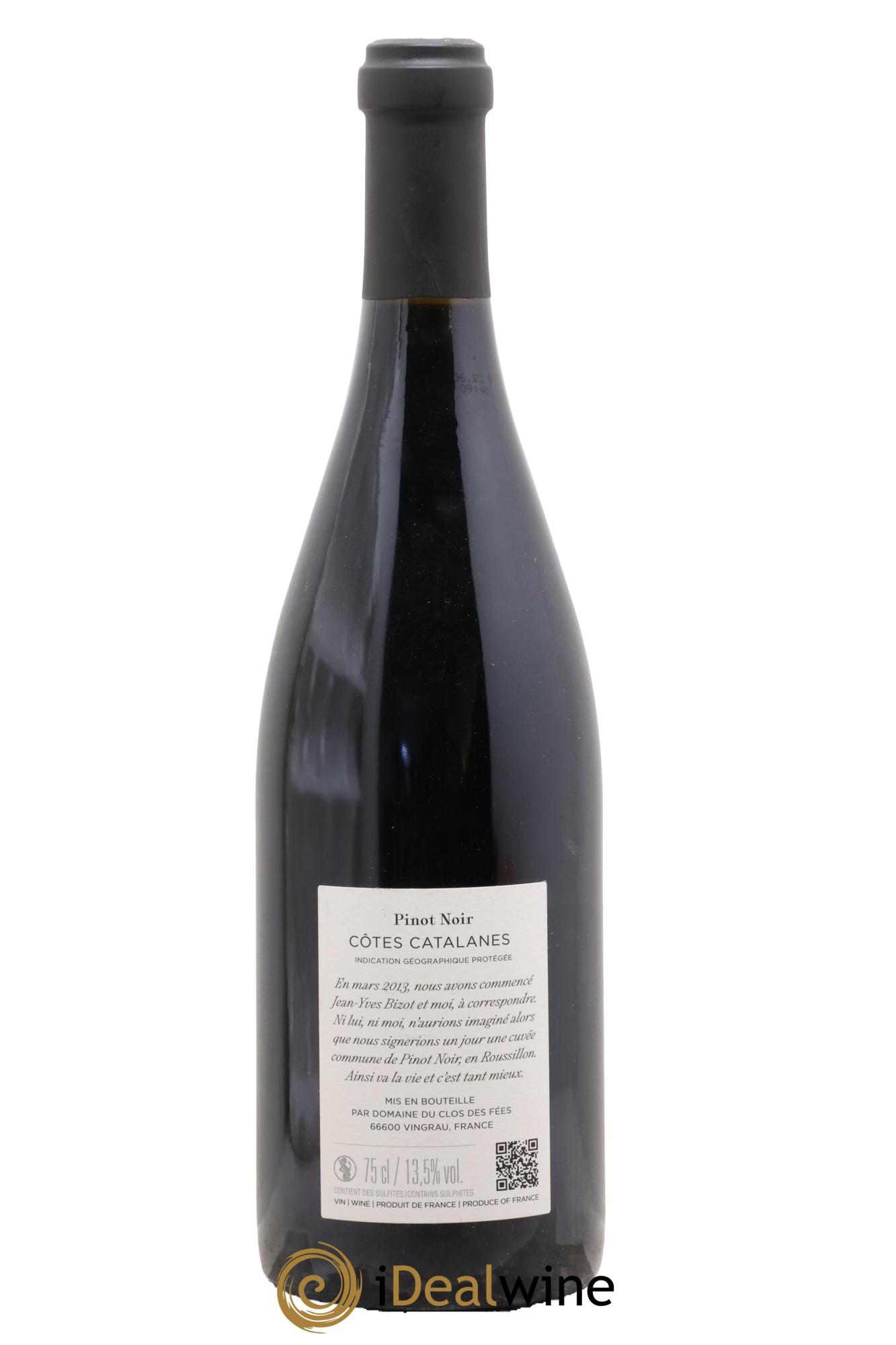 Côtes Catalanes Clos des Fées 100 Phrases pour éventails Hervé Bizeul 2022 - Lot de 1 bouteille - 1