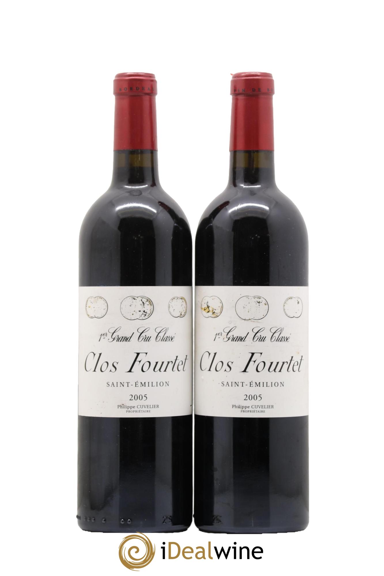 Clos Fourtet 1er Grand Cru Classé B 2005 - Lot of 2 bottles - 0