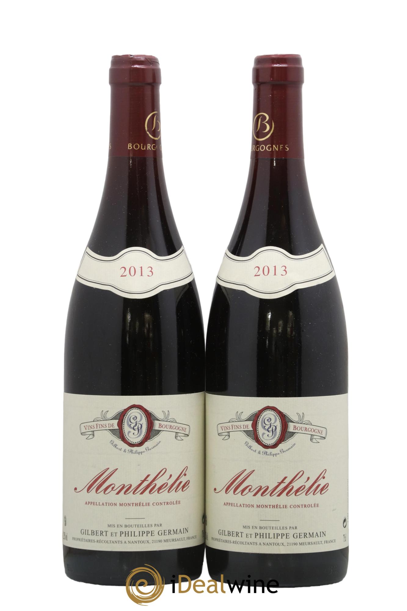 Monthélie Philippe Germain 2013 - Lot de 2 bouteilles - 0