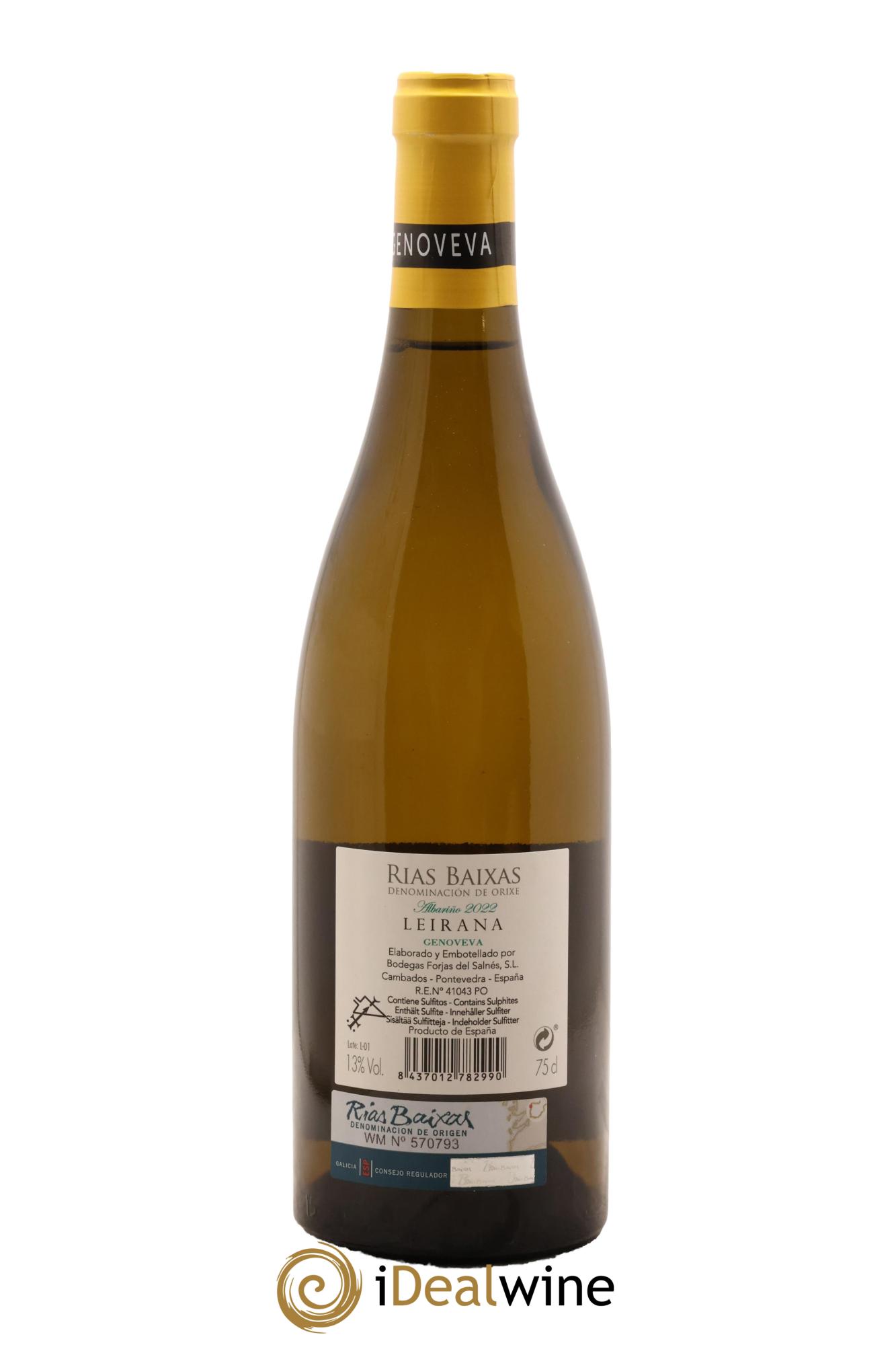 Rias Baixas DO Forjas del Salnés Leirana Genoveva 2022 - Lotto di 1 bottiglia - 1