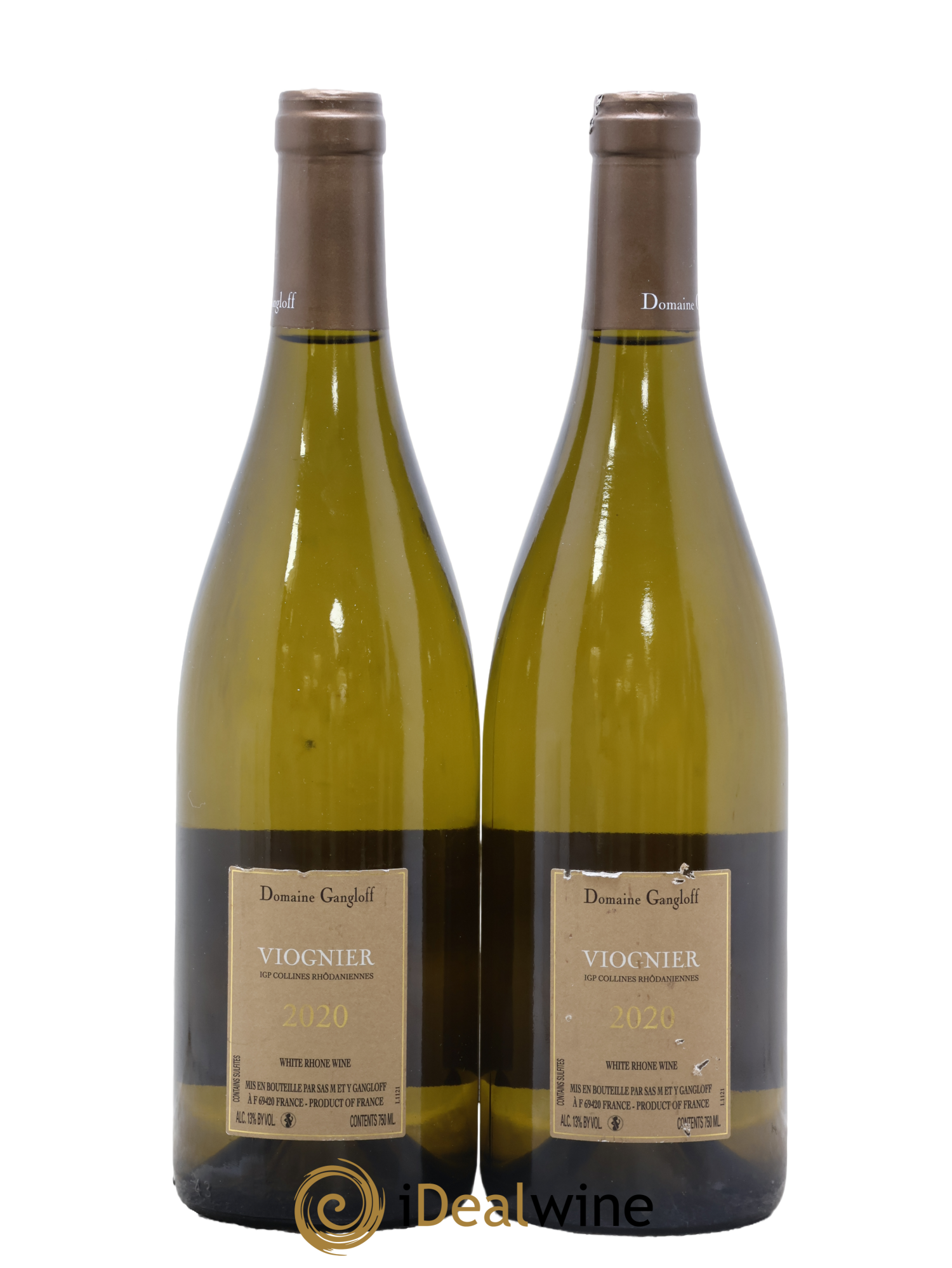 Vin de France Viognier Gangloff (Domaine) 2020 - Lot of 2 bottles - 1
