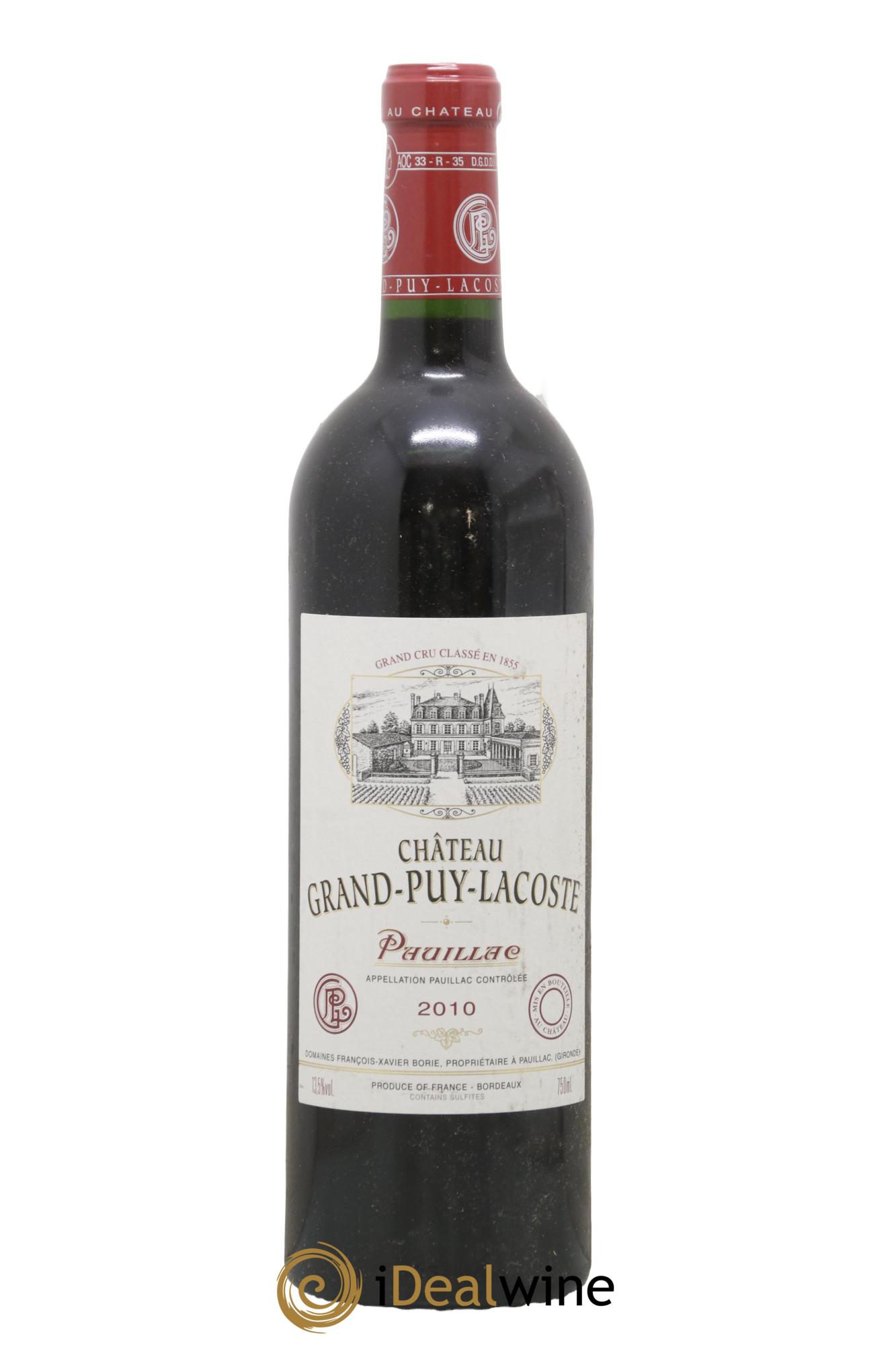 Château Grand Puy Lacoste 5ème Grand Cru Classé 2010 - Lot of 1 bottle - 0