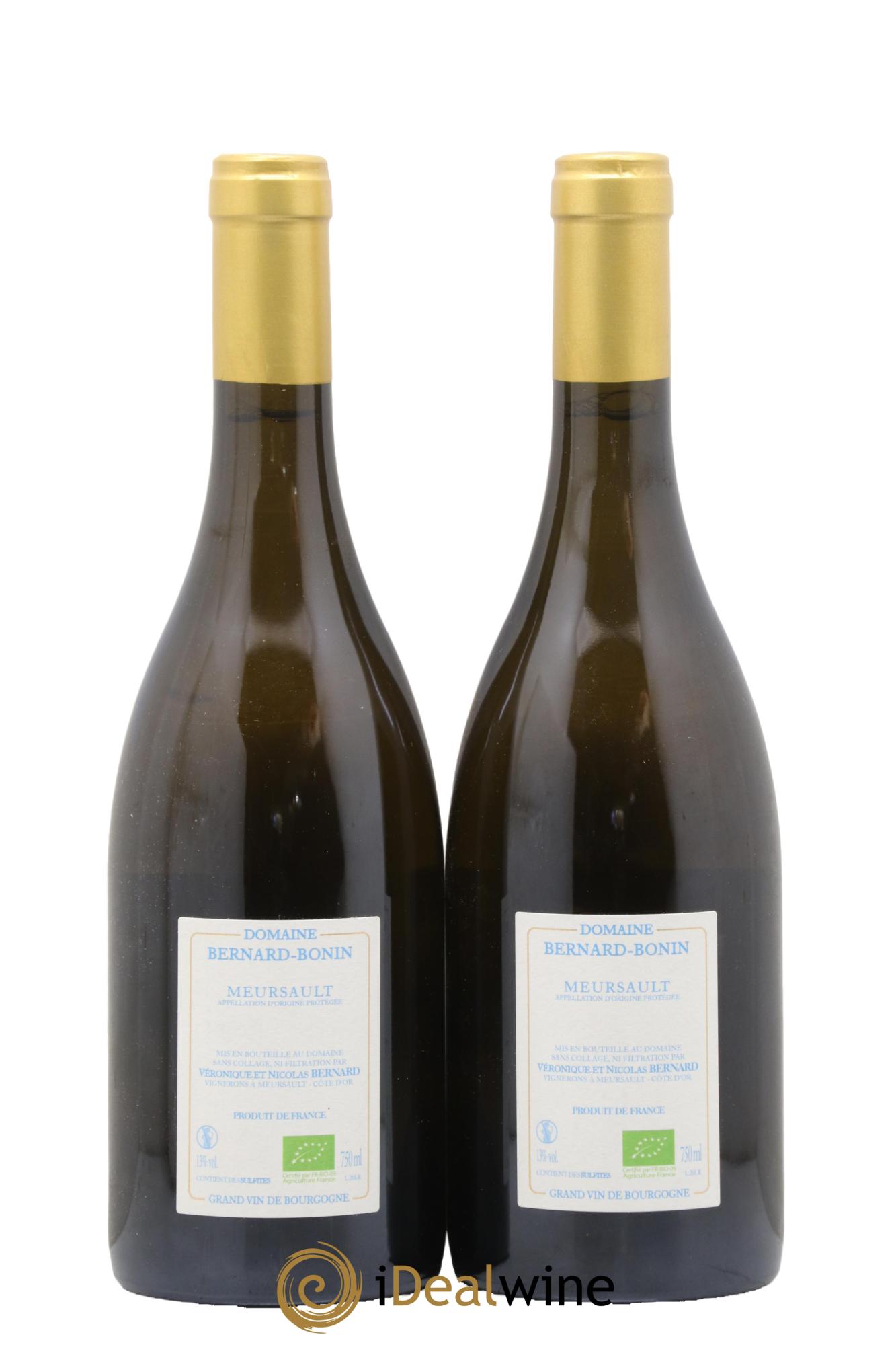 Meursault La Rencontre Bernard Bonin 2020 - Lot of 2 bottles - 1