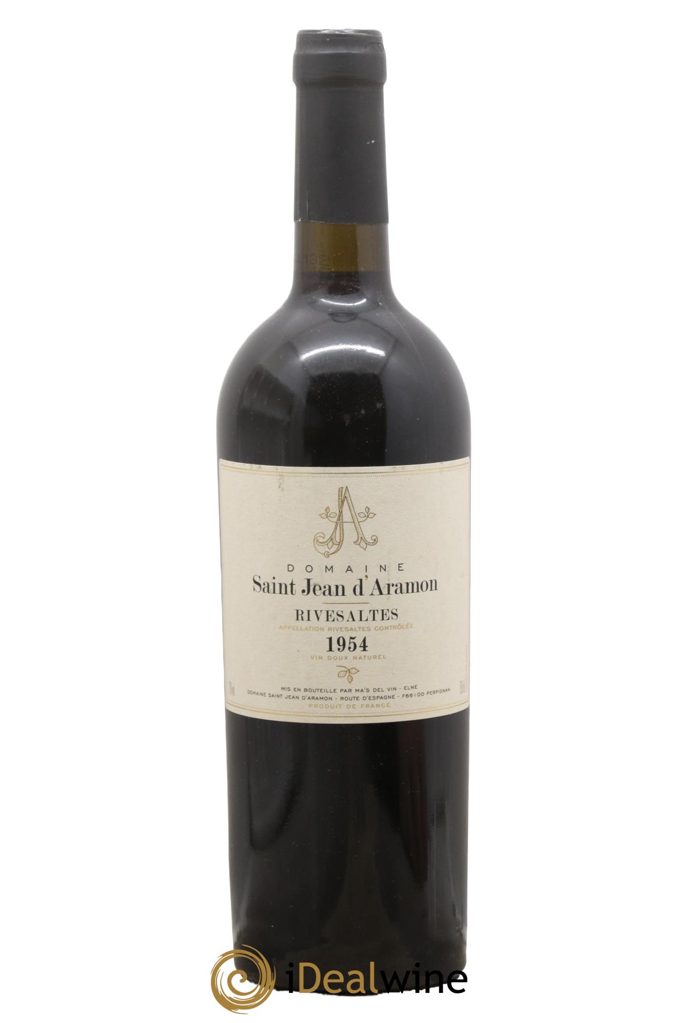 Rivesaltes Saint Jean d'Aramon (Domaine) 1954 - Lot de 1 bouteille - 0