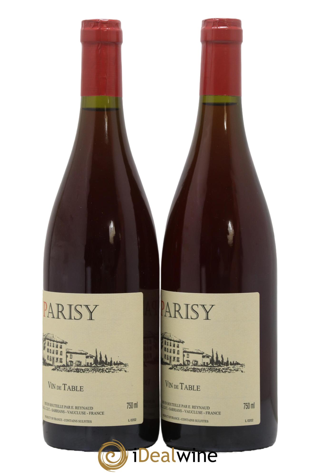 Vin de Table Parisy  Emmanuel Reynaud 2020 - Lot de 2 bouteilles - 1