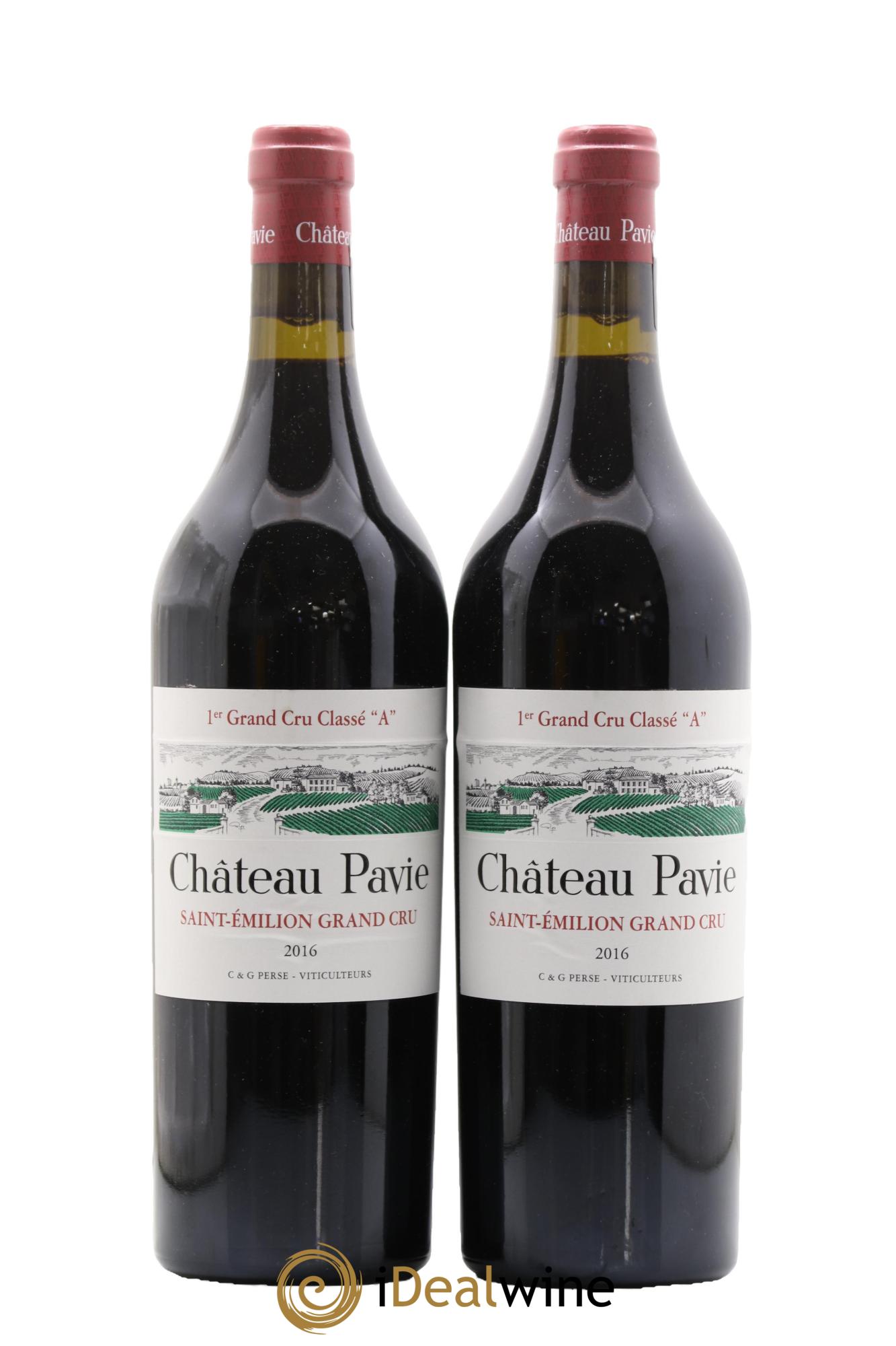Château Pavie 1er Grand Cru Classé A 2016 - Lot de 2 bouteilles - 0