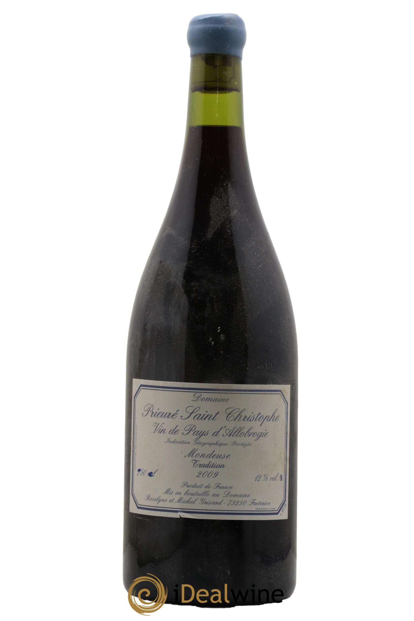 Vin des Allobroges Mondeuse Tradition Prieuré Saint Christophe (Domaine) 2009 - Lot de 1 magnum - 0