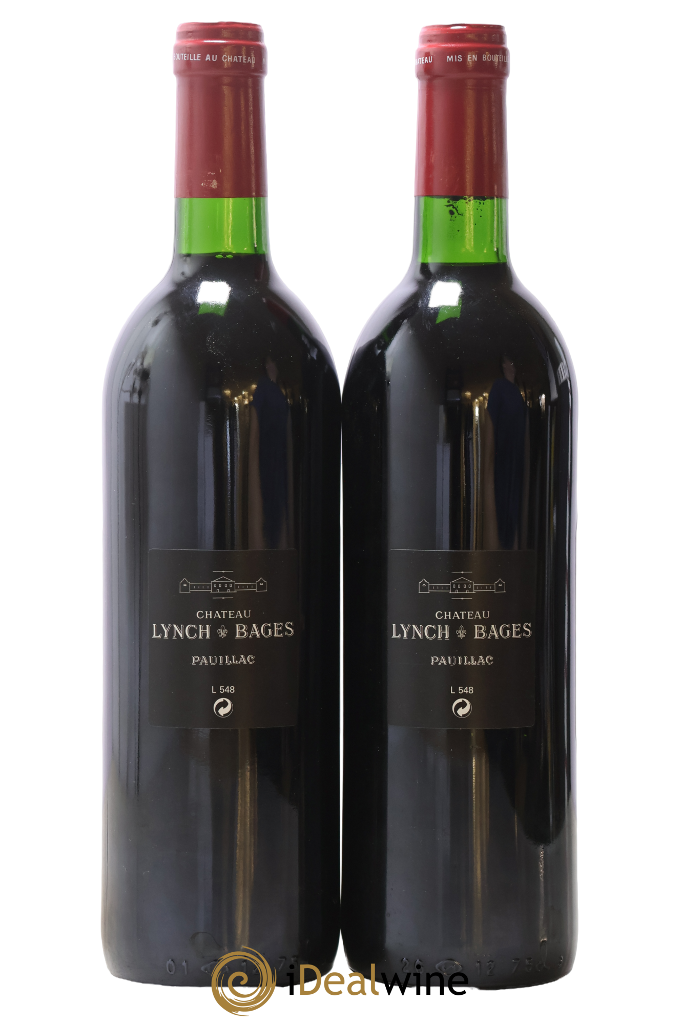 Château Lynch Bages 5ème Grand Cru Classé 1990 - Lotto di 2 bottiglie - 1