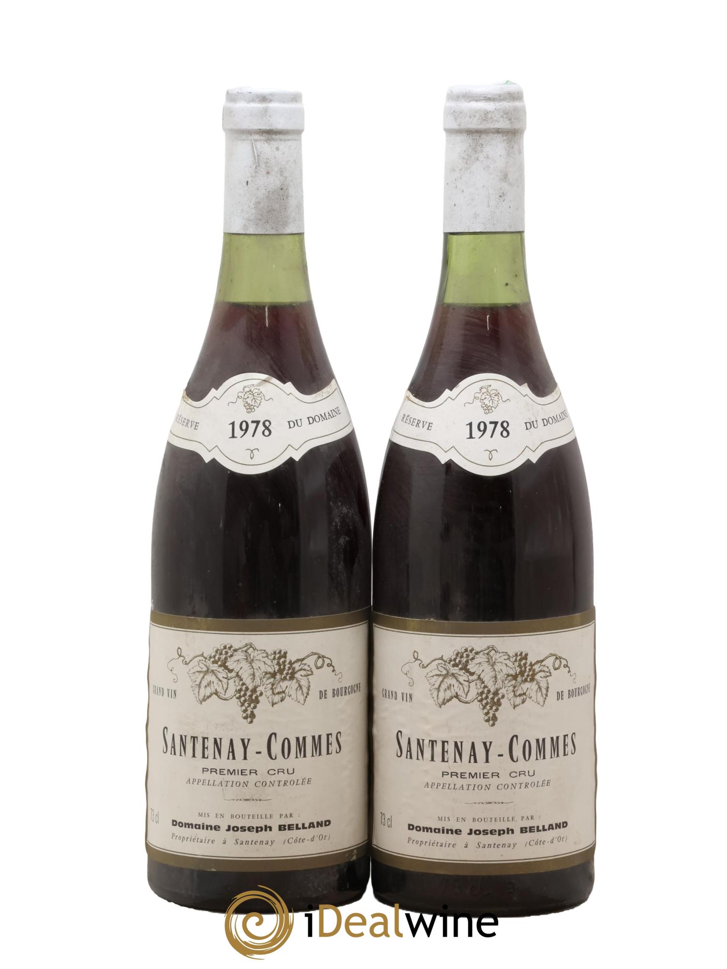 Santenay 1er Cru Commes Joseph Belland 1978 - Lot de 2 bouteilles - 0