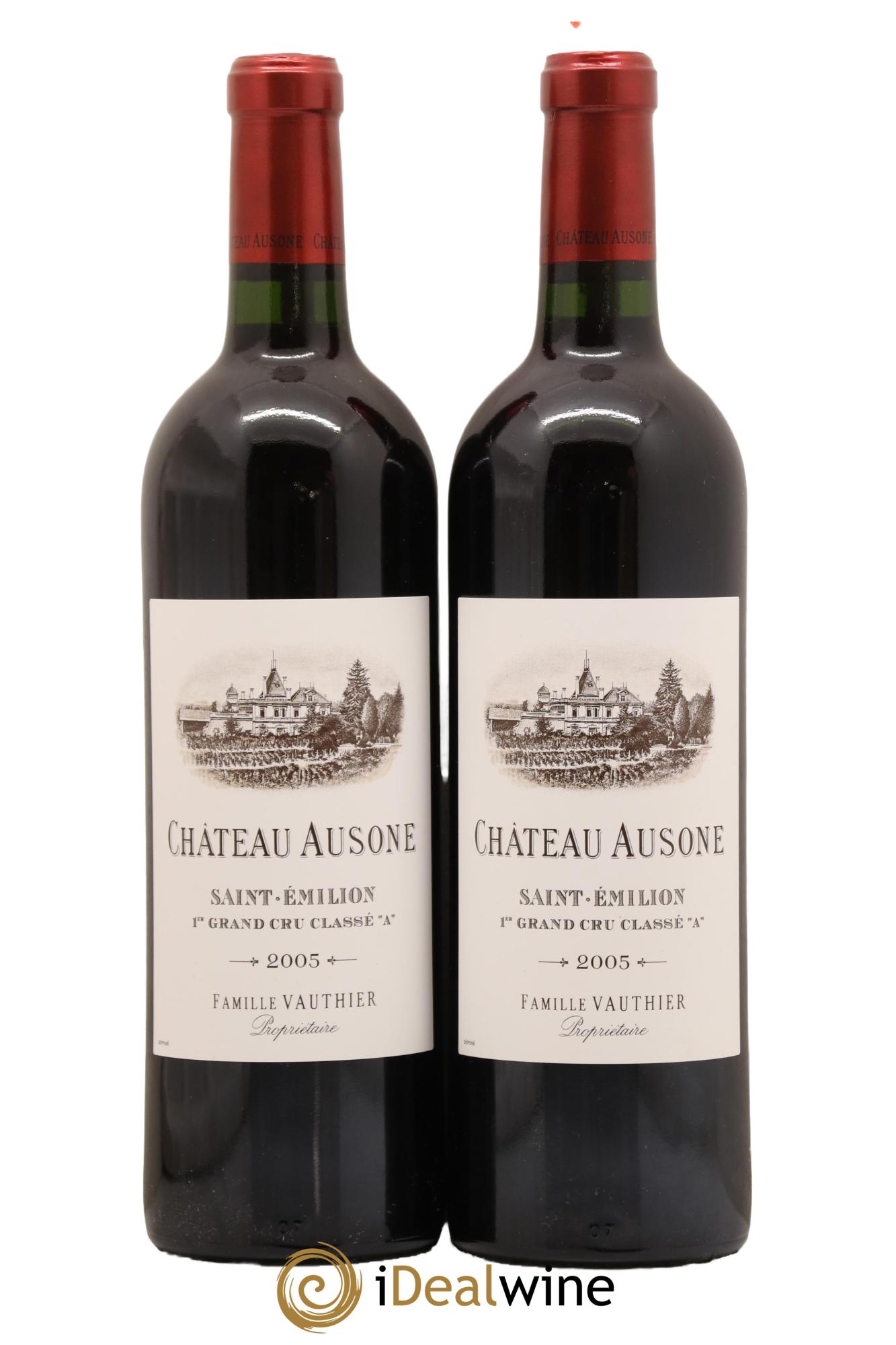 Château Ausone 1er Grand Cru Classé A 2005 - Lot de 2 bouteilles - 0