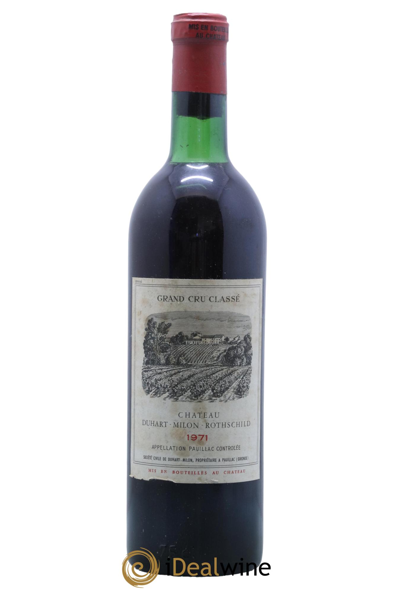 Château Duhart-Milon 4ème Grand Cru Classé 1971 - Lotto di 1 bottiglia - 0