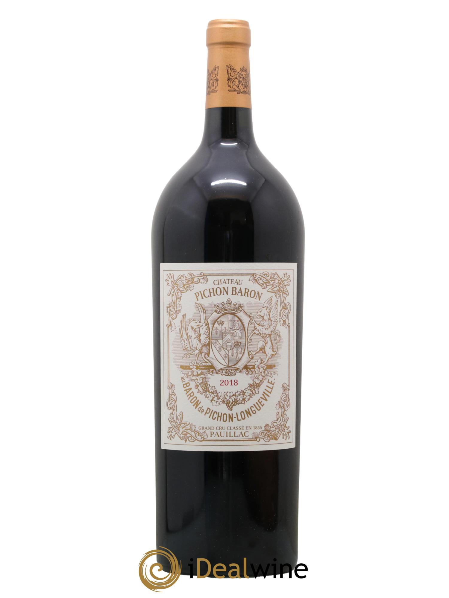 Pichon Longueville Baron 2ème Grand Cru Classé 2018 - Lot de 1 magnum - 0