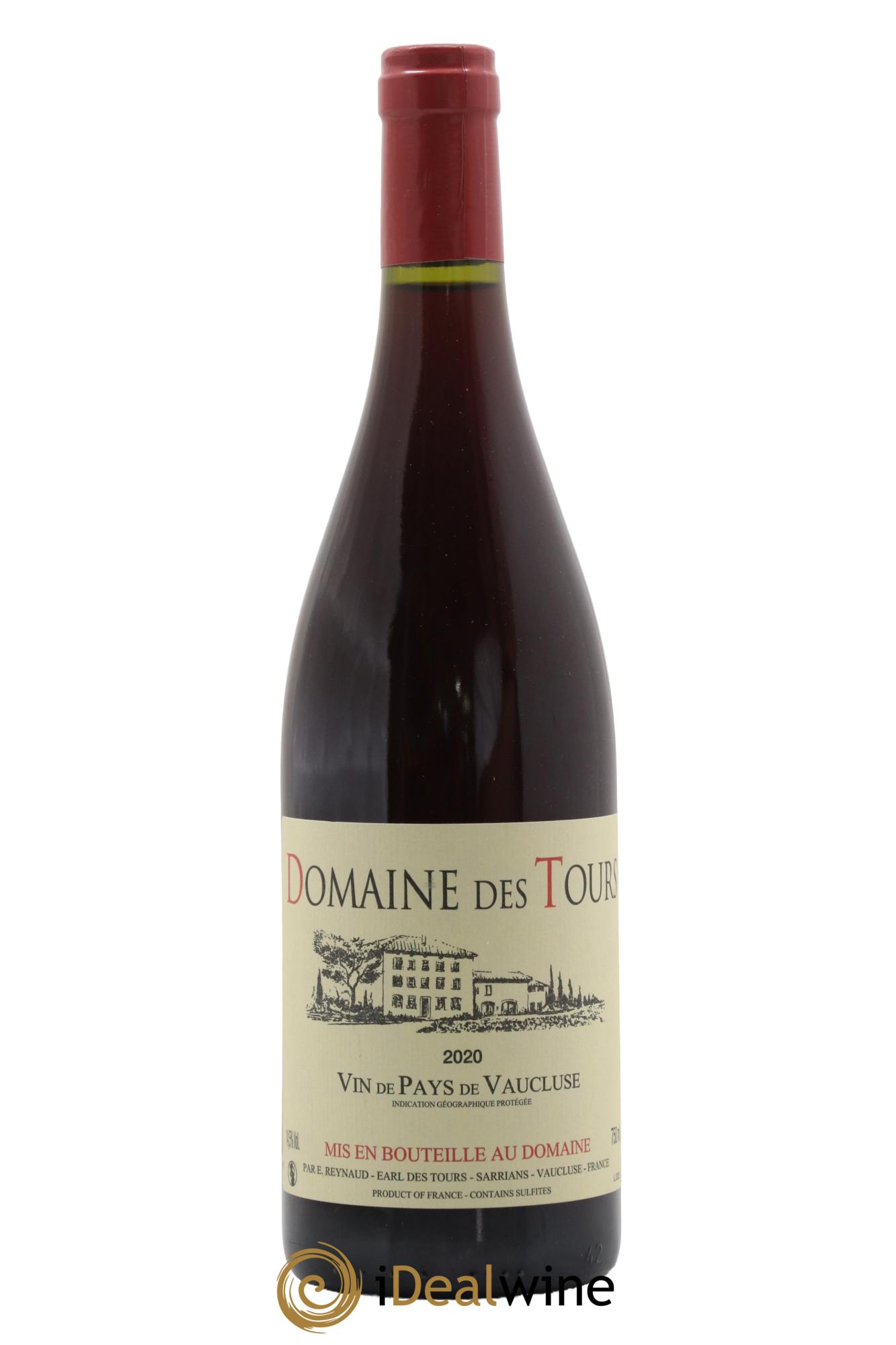 IGP Vaucluse (Vin de Pays de Vaucluse) Domaine des Tours Emmanuel Reynaud 2020 - Lotto di 1 bottiglia - 0