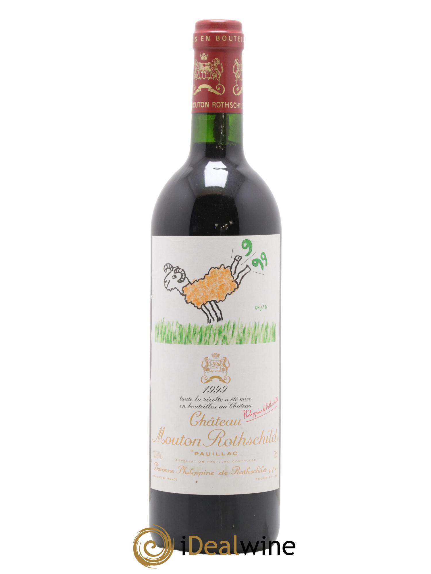 Château Mouton Rothschild 1er Grand Cru Classé 1999 - Lot de 1 bouteille - 0