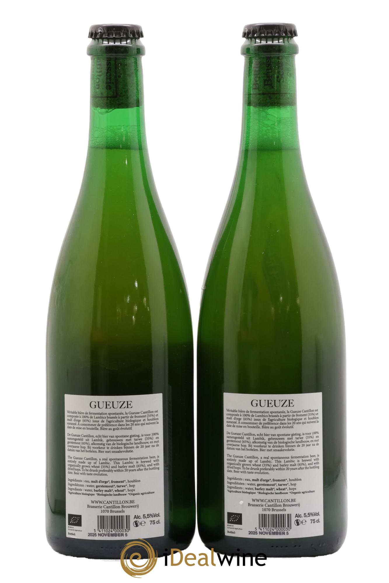 Bière Geuze Cantillon Bottled in 2025 - Posten von 2 Flaschen - 1