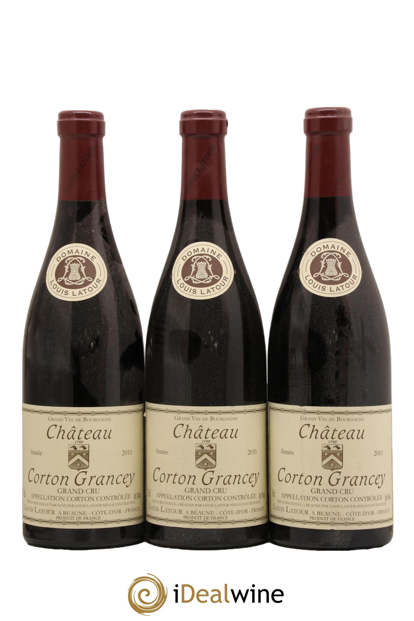 Corton Grand Cru Château Corton Grancey Louis Latour 2010 - Lot de 3 bouteilles - 0