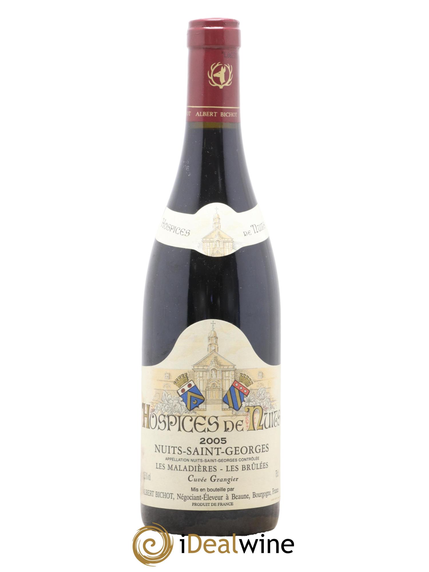 Nuits-Saint-Georges Les Maladières Les Brulées Cuvée Grangier Hospices de Nuits Albert Bichot 2005 - Lot de 1 bouteille - 0