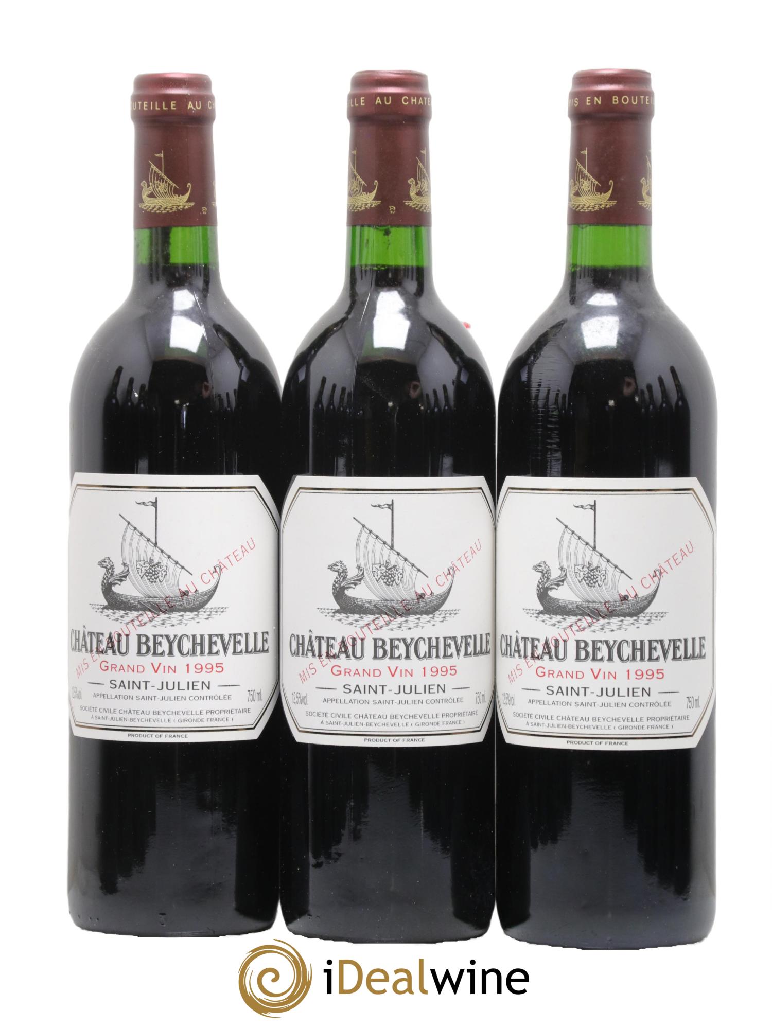 Château Beychevelle 4ème Grand Cru Classé 1995 - Lot de 12 bouteilles - 1