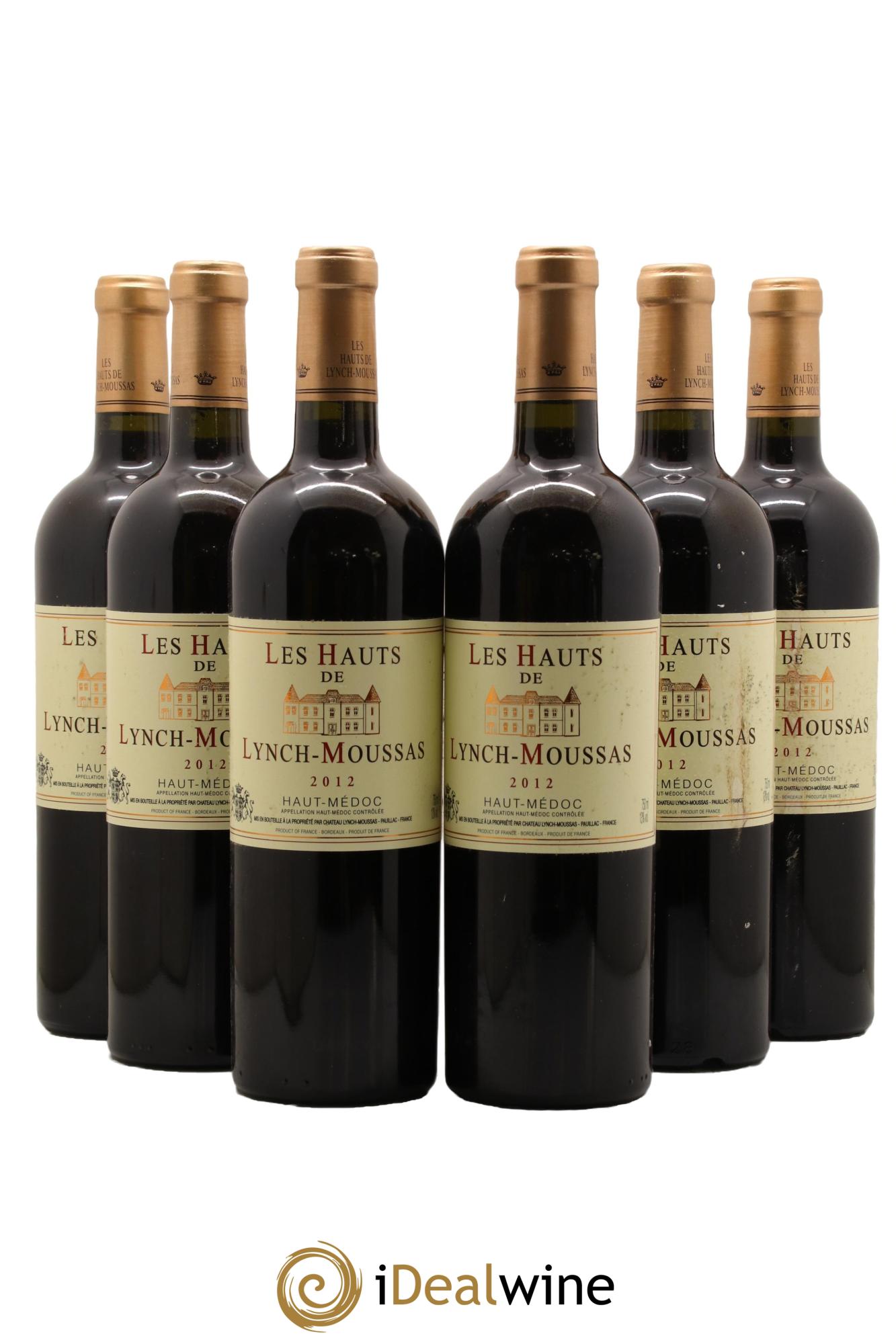 Haut Médoc Les Hauts de Lynch Moussas Chateau Lynch Moussas 2012 - Lot de 6 bouteilles - 0
