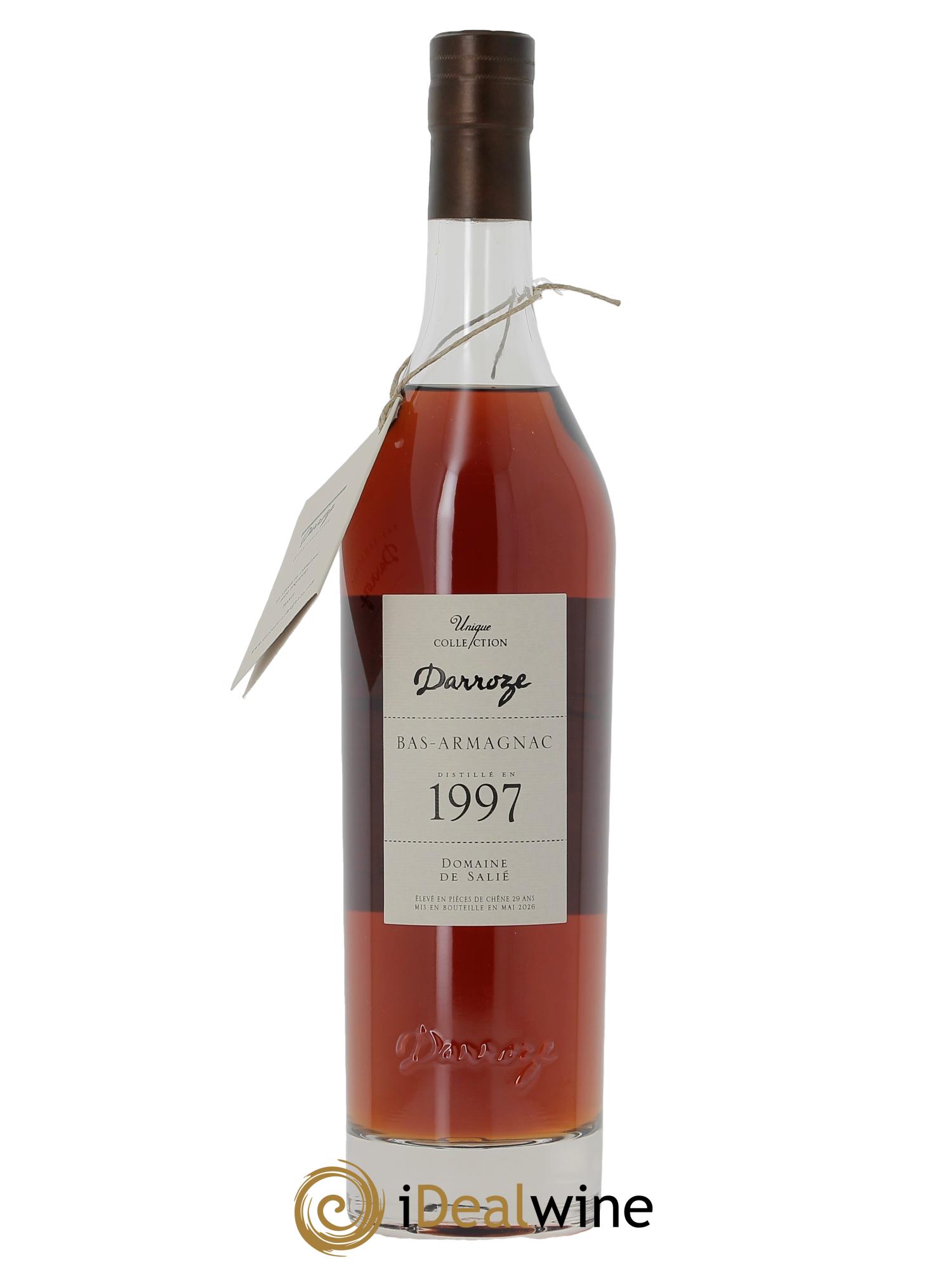Bas-Armagnac Domaine de Salié 50° Darroze  1997 - Lotto di 1 bottiglia - 1
