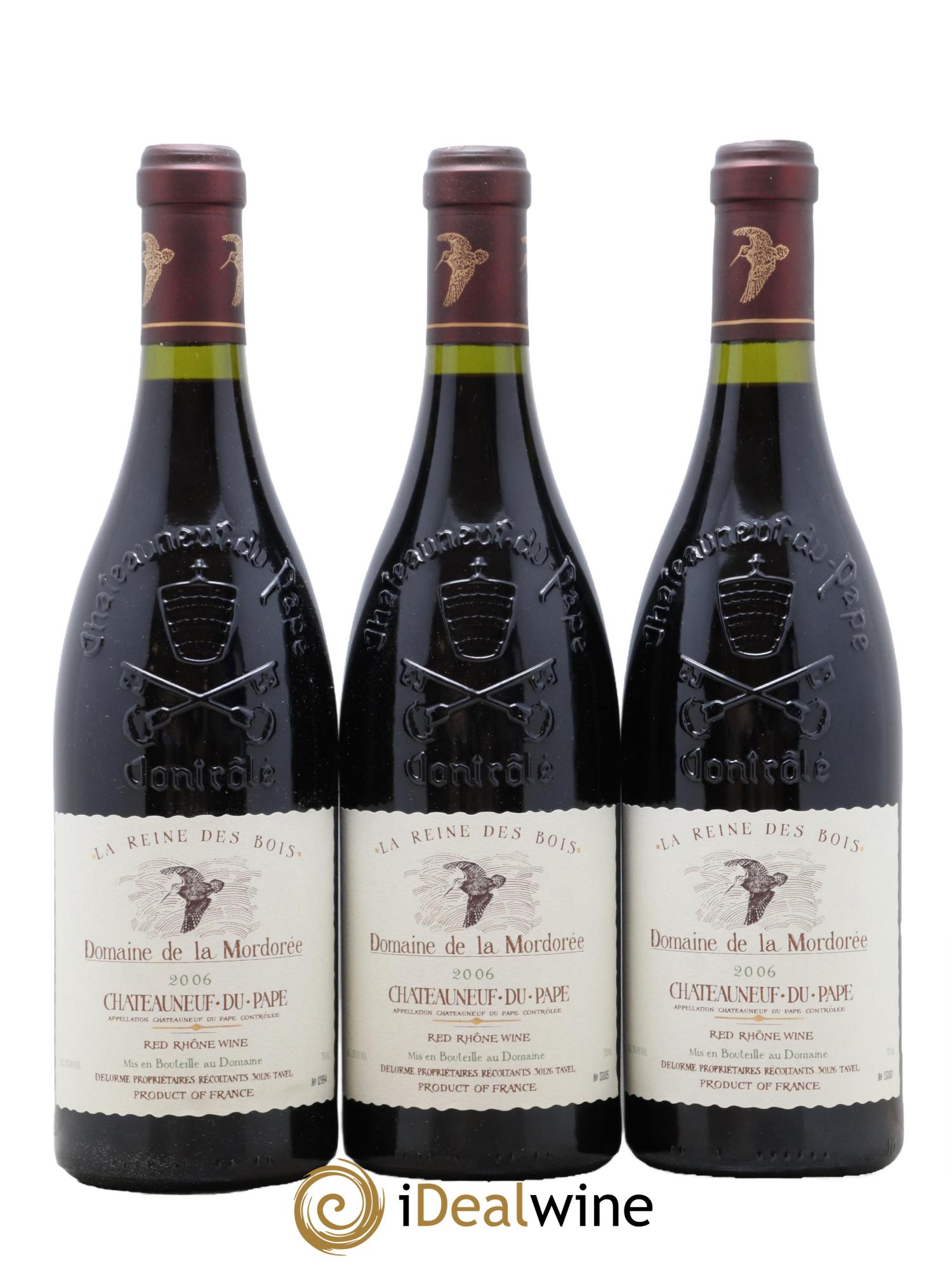 Châteauneuf-du-Pape  Cuvée de la Reine des Bois La Mordorée (Domaine de) 2006 - Lot of 6 bottles - 2